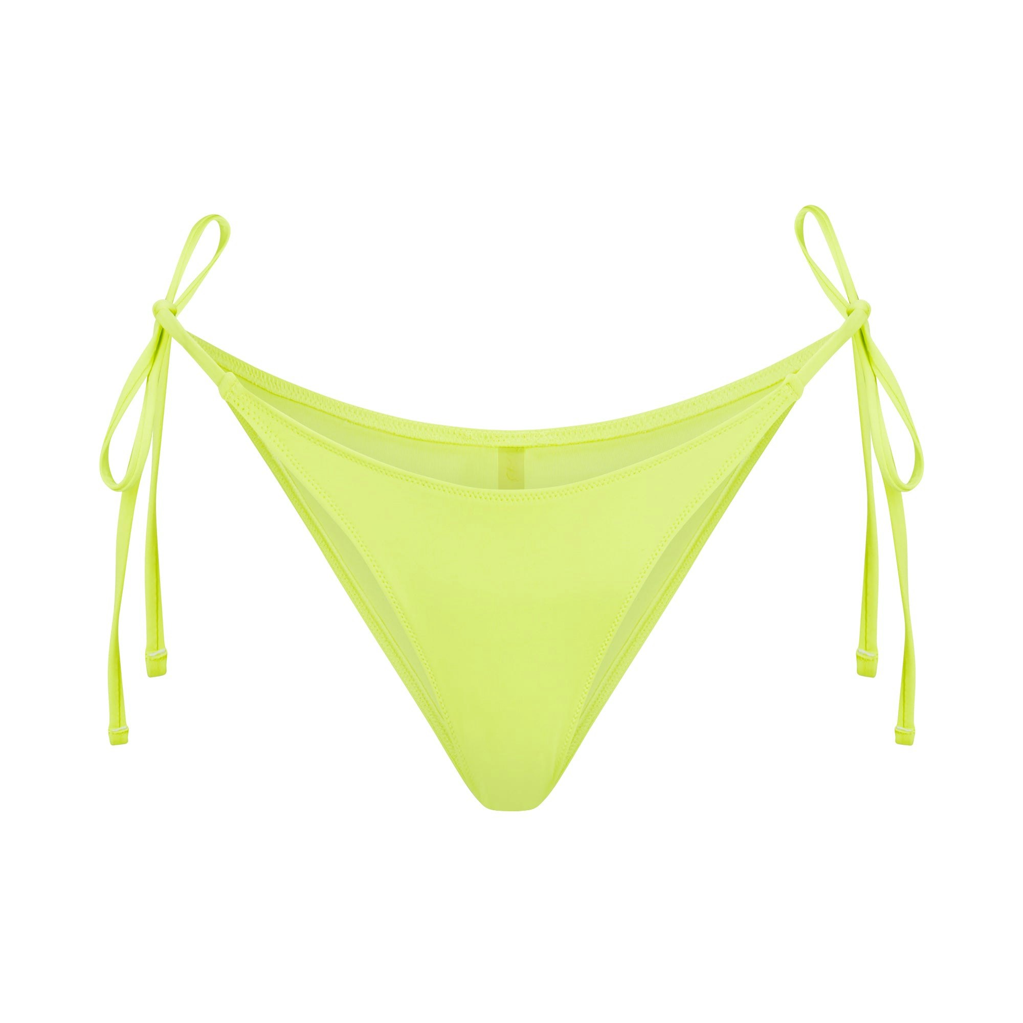 SIGNATURE SWIM DIPPED TIE BIKINI BOTTOM | SPHENE LAYS FLAT ON A WHITE BACKGROUND | FLT