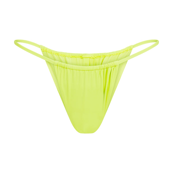 SATIN SWIM CHEEKY TANGA BIKINI BOTTOM | CHERRY BLOSSOM | SKIMS