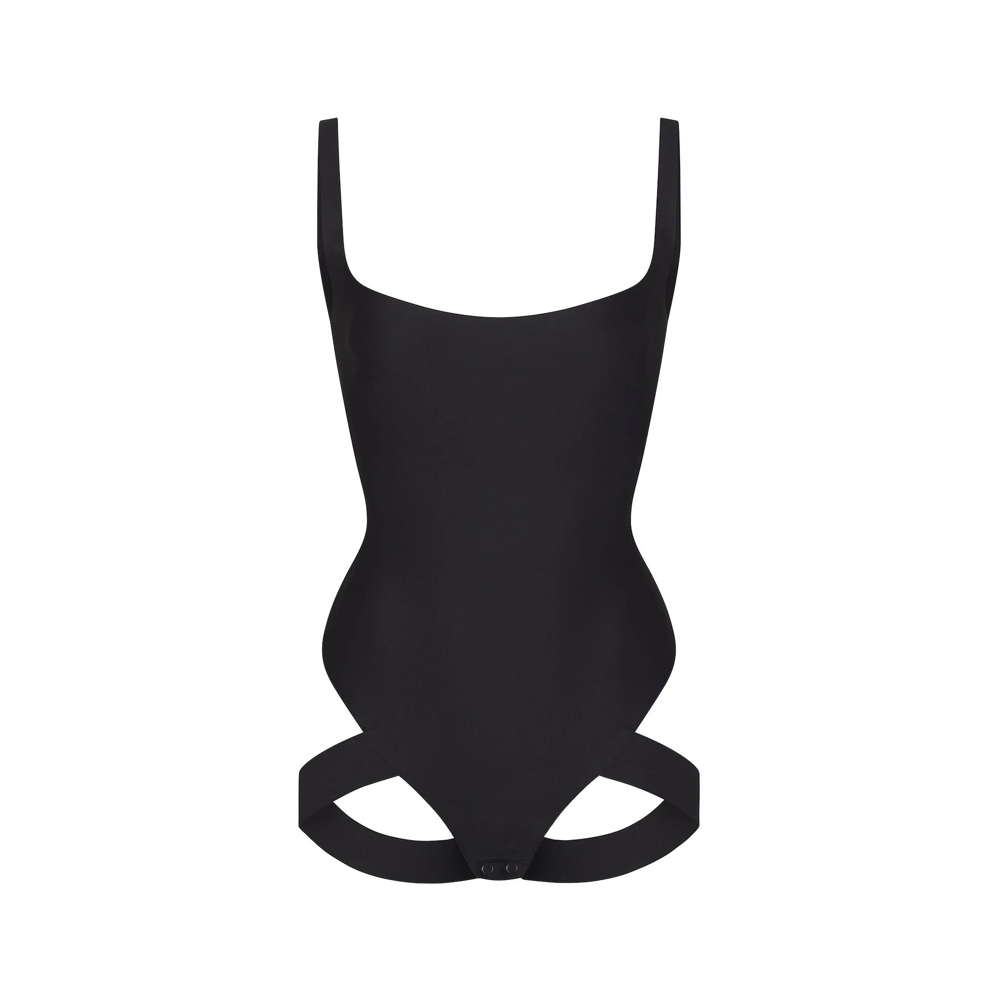 LIFTING SHAPEWEAR BODYSUIT | ONYX (SHAPEWEAR BODYSUITS, SHAPEWEAR) LAYS FLAT ON A WHITE BACKGROUND