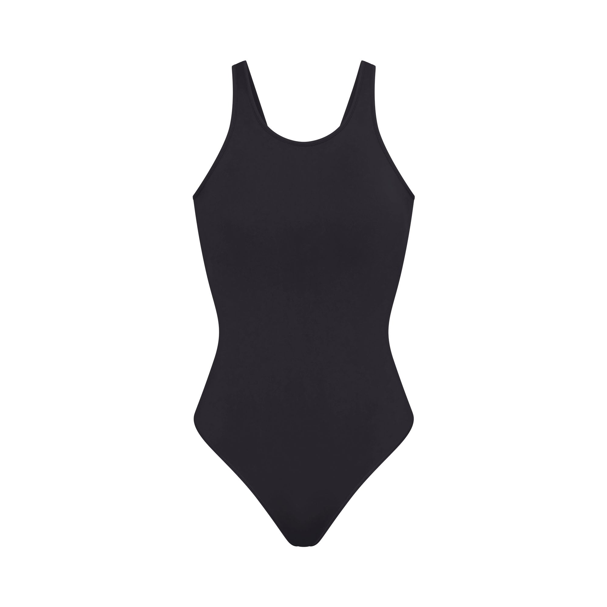 SOFT SMOOTHING SEAMLESS PADDED THONG BODYSUIT | ECLIPSE FLAT ON A WHITE BACKGROUND | FLT