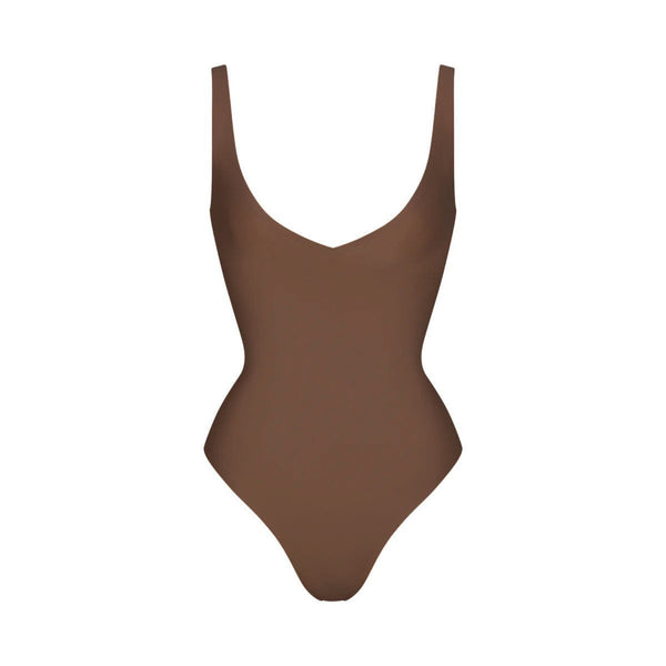 バレエ SKIMS THONG BODYSUIT SEAMLESS SCULPT THONG BODYSUIT | ONYX