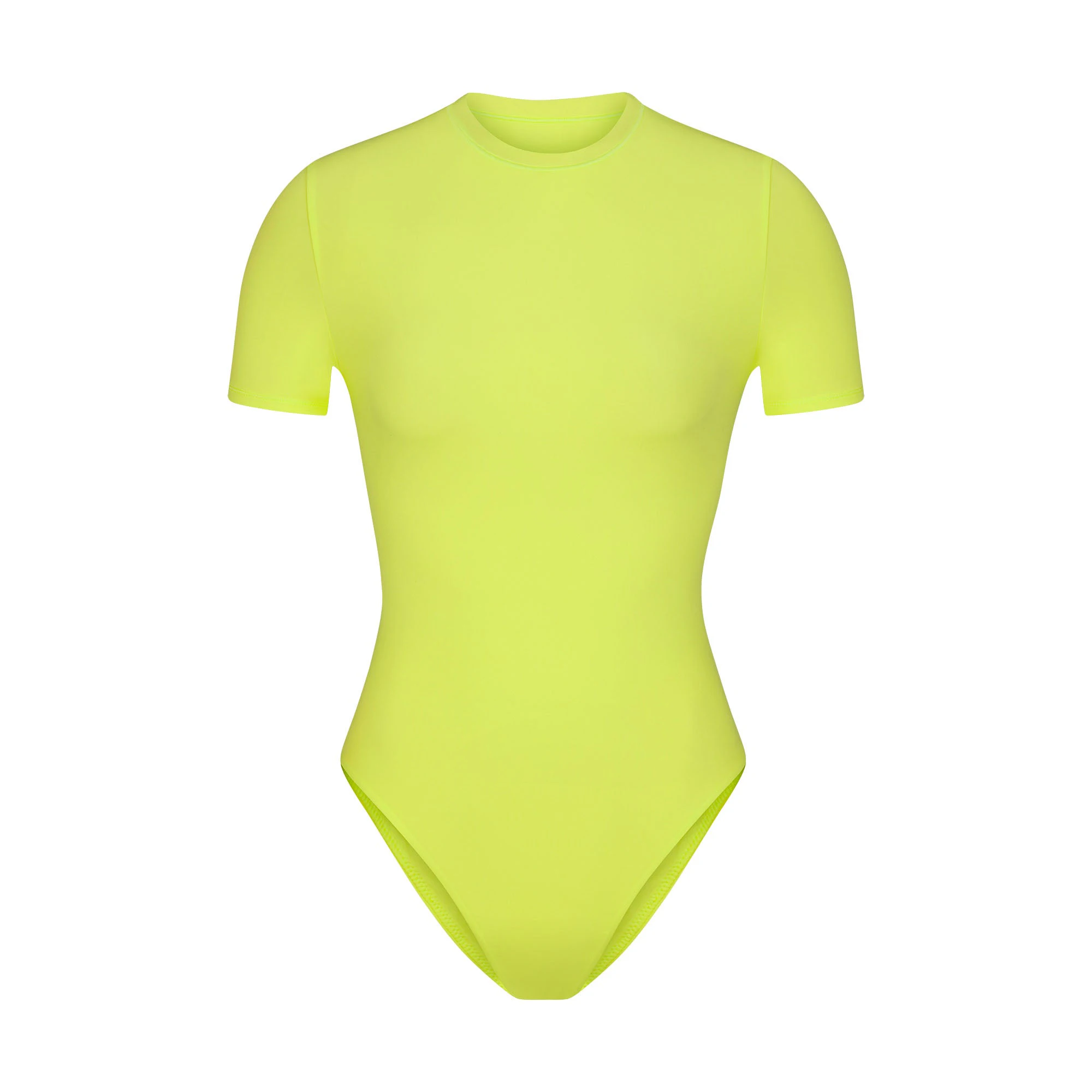 FITS EVERYBODY T-SHIRT BODYSUIT | DAFFODIL (BODYSUITS) LAYS FLAT ON A WHITE BACKGROUND | FLT