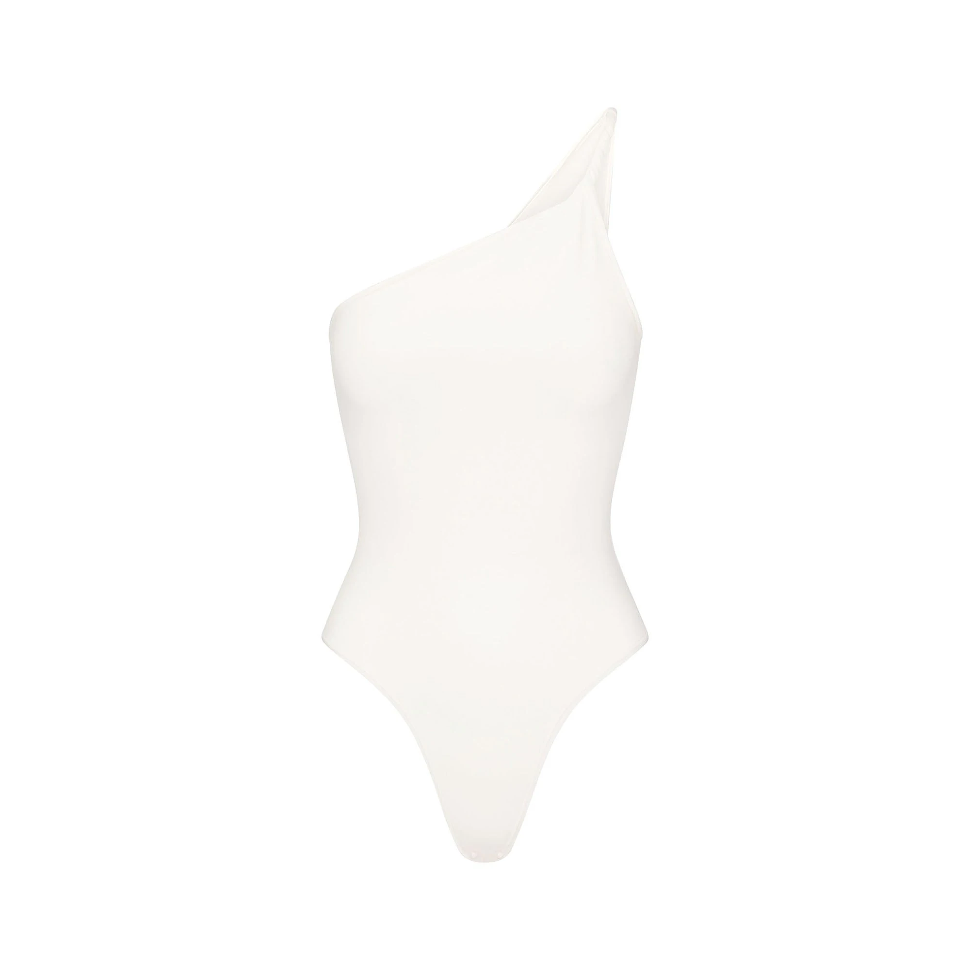 COTTON TWIST ONE SHOULDER BODYSUIT | MARBLE (BODYSUITS, BODYSUITS)FLAT ON A WHITE BACKGROUND | FLT