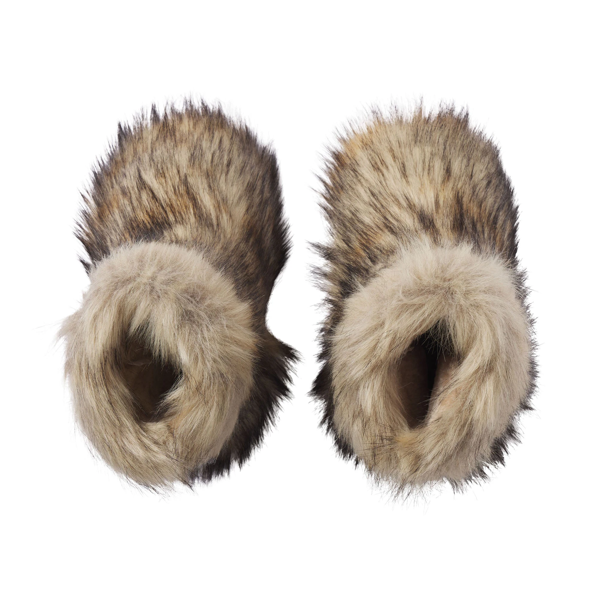 FAUX FUR BOOT | PYRITE ON A MODEL FRONT VIEW