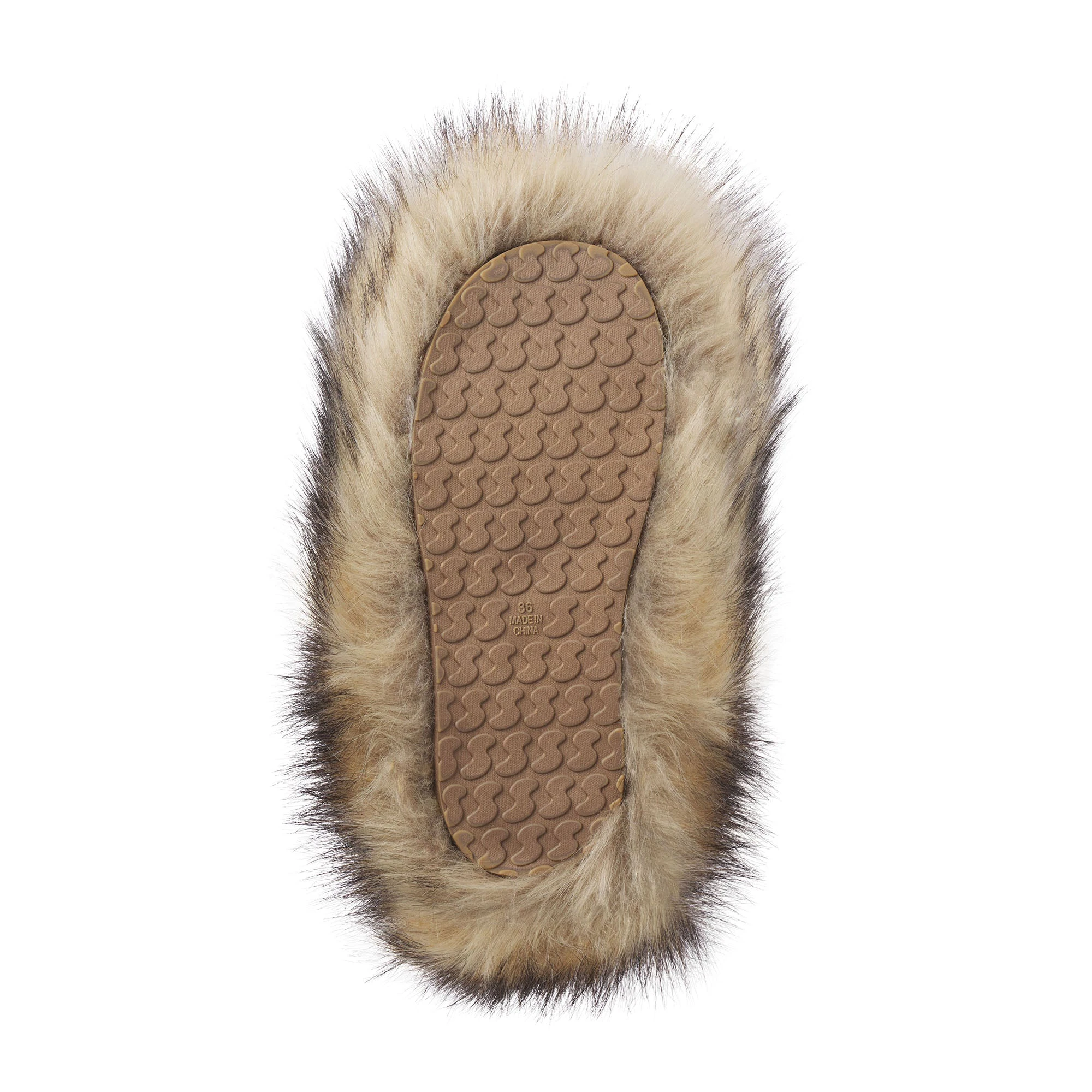 FAUX FUR BOOT | PYRITE ON A MODEL FRONT VIEW