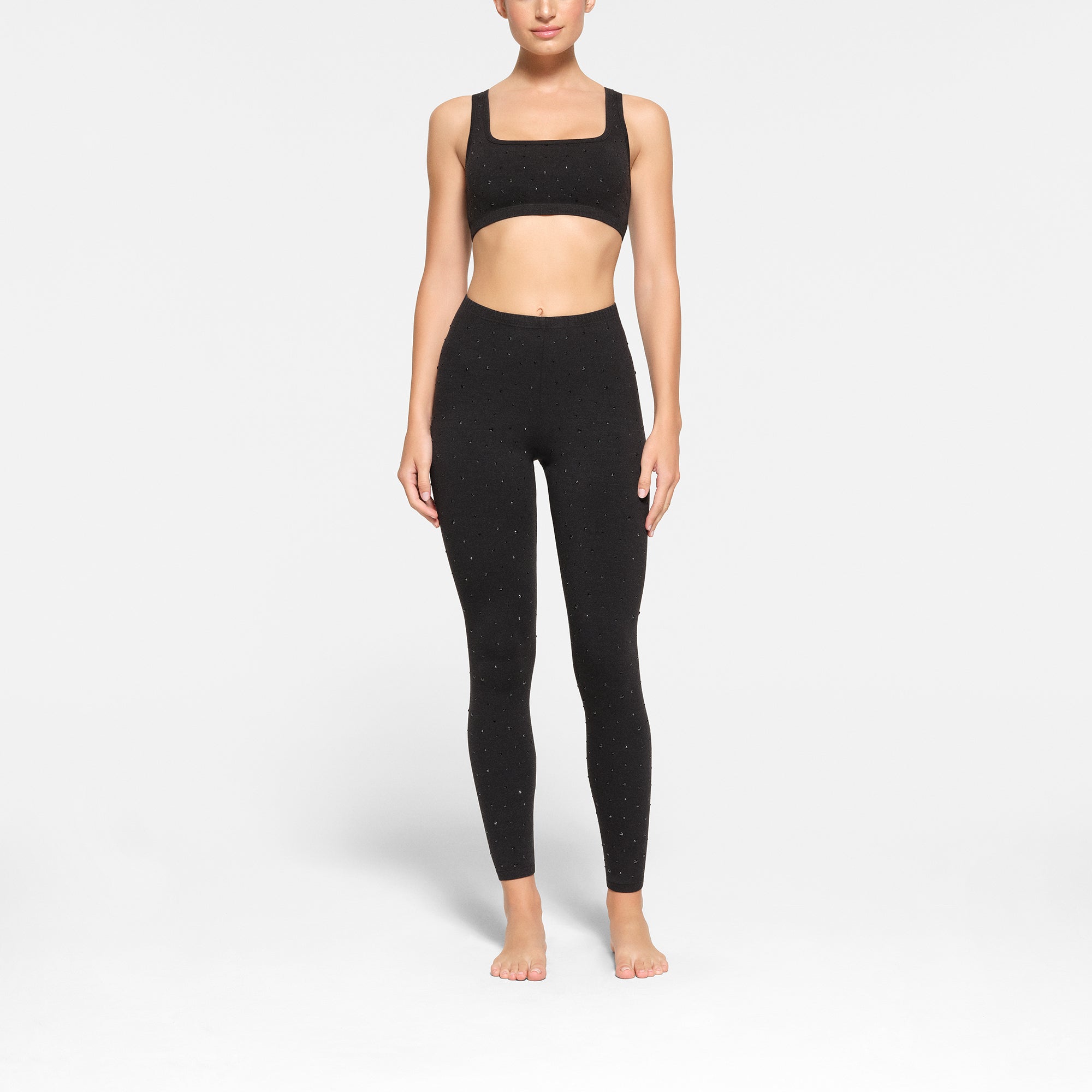 OUTDOOR RHINESTONE LEGGING WASHED ONYX
