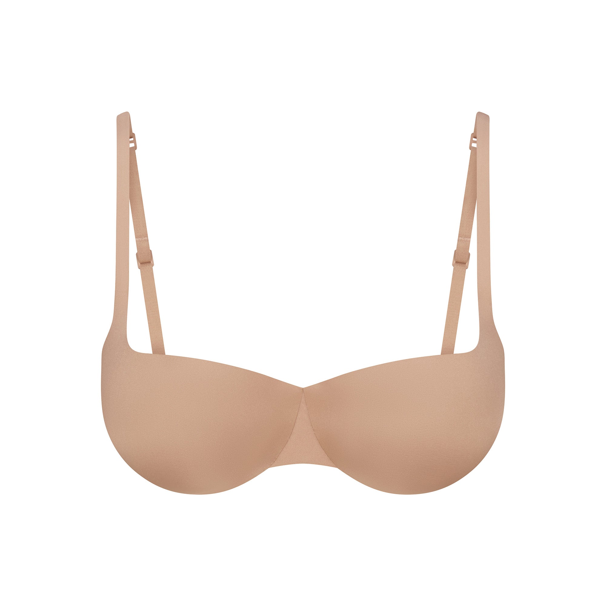 SKIMS ULTIMATE BALCONETTE PUSH-UP BRA | CLAY FLAT ON A WHITE BACKGROUND | FLT | FLT