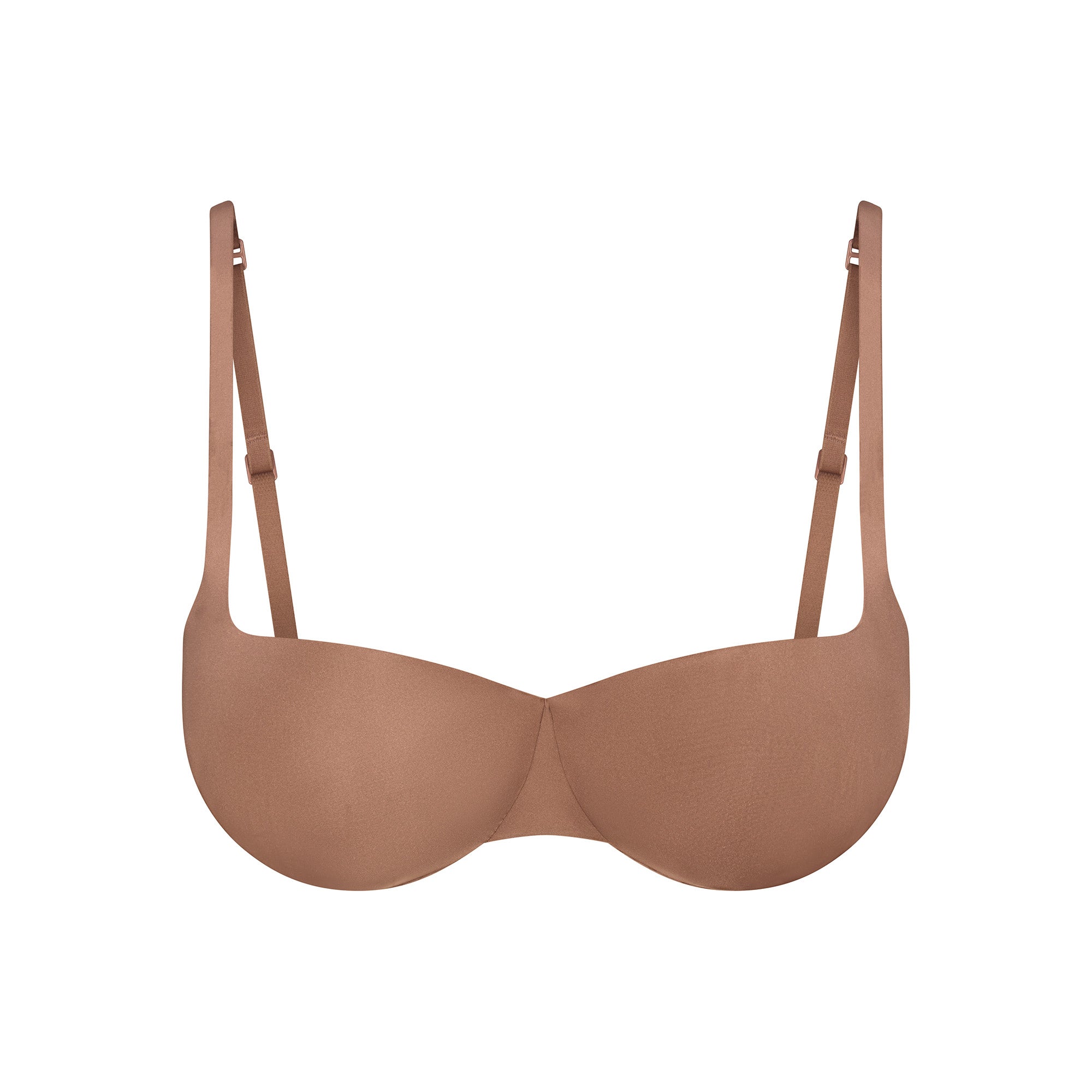 SKIMS ULTIMATE BALCONETTE PUSH-UP BRA | SIENNA FLAT ON A WHITE BACKGROUND | FLT | FLT