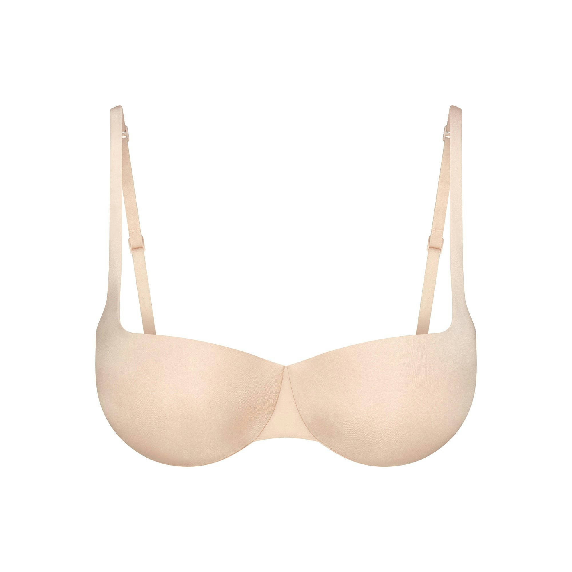SKIMS ULTIMATE BALCONETTE PUSH-UP BRA | SAND FLAT ON A WHITE BACKGROUND | FLT | FLT