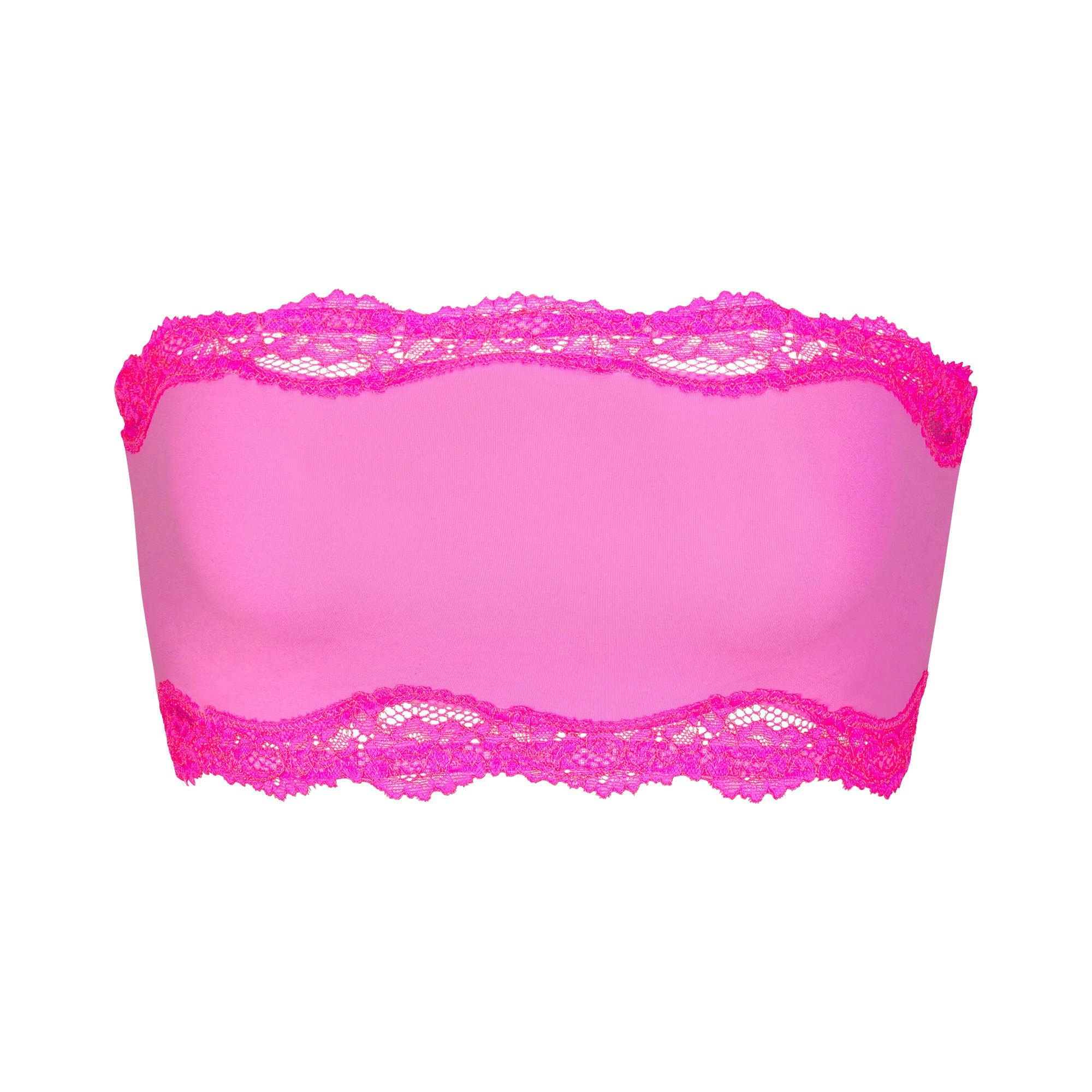 FITS EVERYBODY LACE BANDEAU | TAFFY TONAL (BANDEAUS, BRALETTES) LAYS FLAT ON A WHITE BACKGROUND | FLT