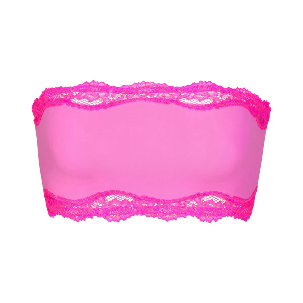 FITS EVERYBODY LACE BANDEAU | TAFFY TONAL (BANDEAUS, BRALETTES) LAYS FLAT ON A WHITE BACKGROUND | FLT