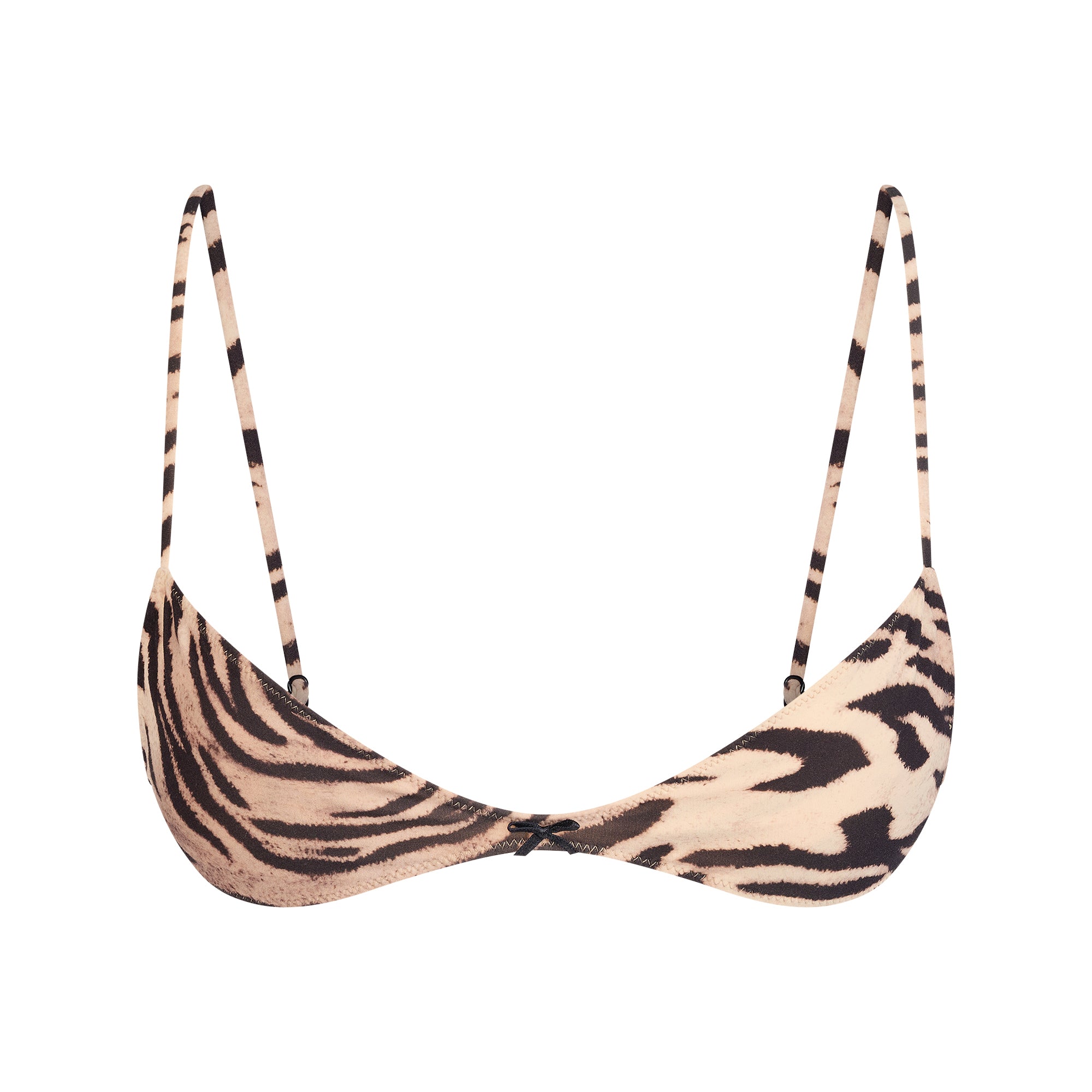 FITS EVERYBODY MICRO SKIMPY BRALETTE | SAND TIGER PRINT FLAT ON A WHITE BACKGROUND | FLT