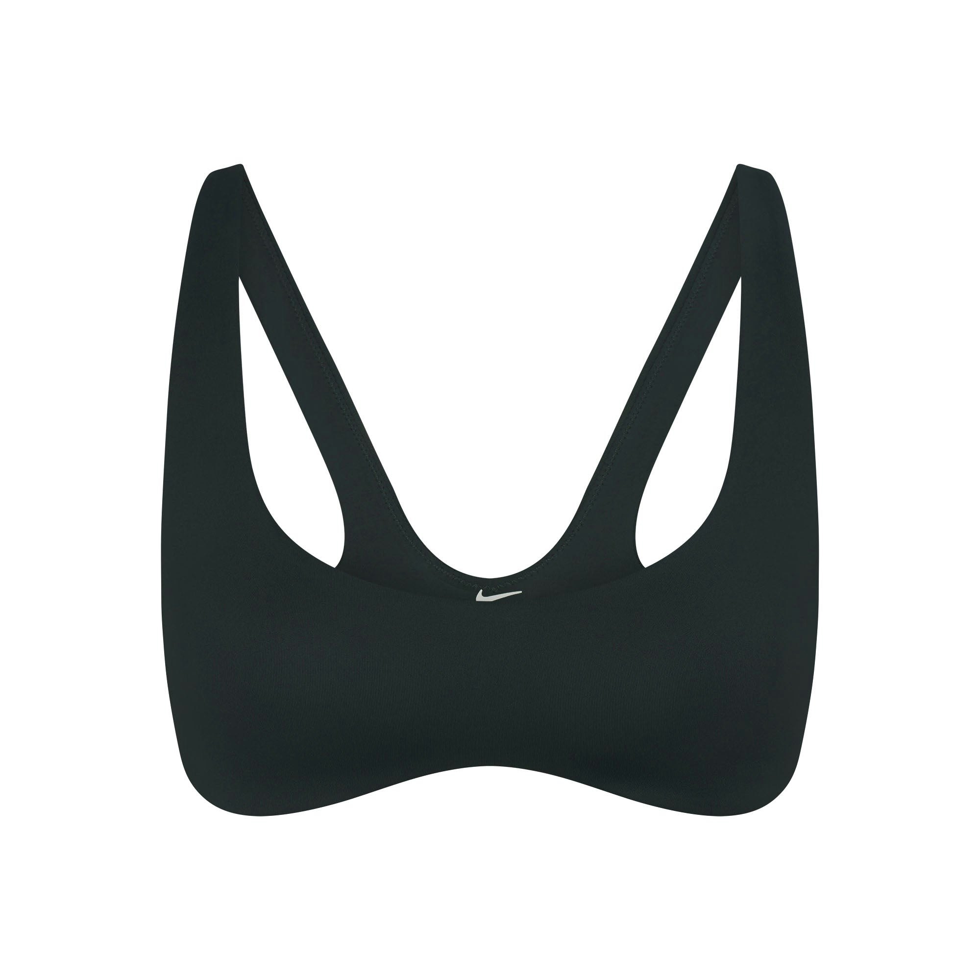 NikeSKIMS MATTE SHAPING SCOOP BRA | DARK TEAL FLAT ON A WHITE BACKGROUND | FLT