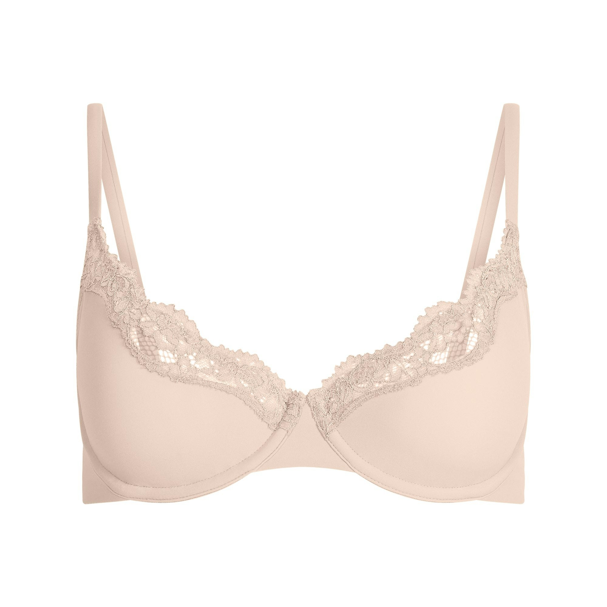 FITS EVERYBODY LACE UNLINED SCOOP BRA | PRIMROSE TONAL FLAT ON A WHITE BACKGROUND | FLT