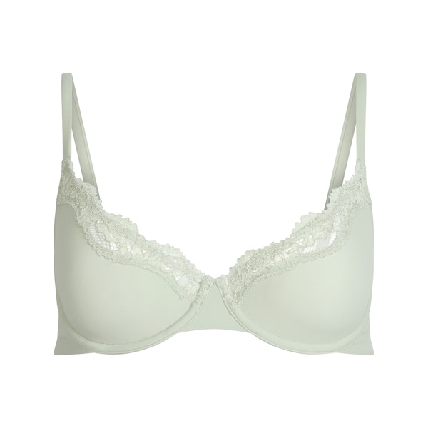 FITS EVERYBODY LACE UNLINED SCOOP BRA | SPEARMINT FLAT ON A WHITE BACKGROUND | FLT