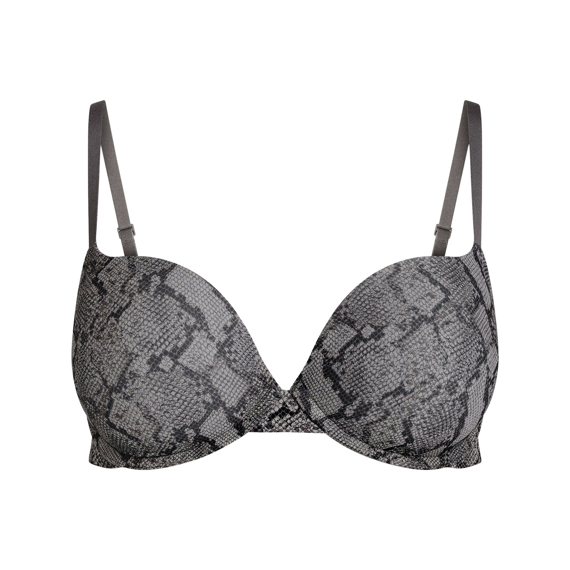 FITS EVERYBODY PUSH-UP BRA | SHADOW SNAKE PRINT FLAT ON A WHITE BACKGROUND | FLT
