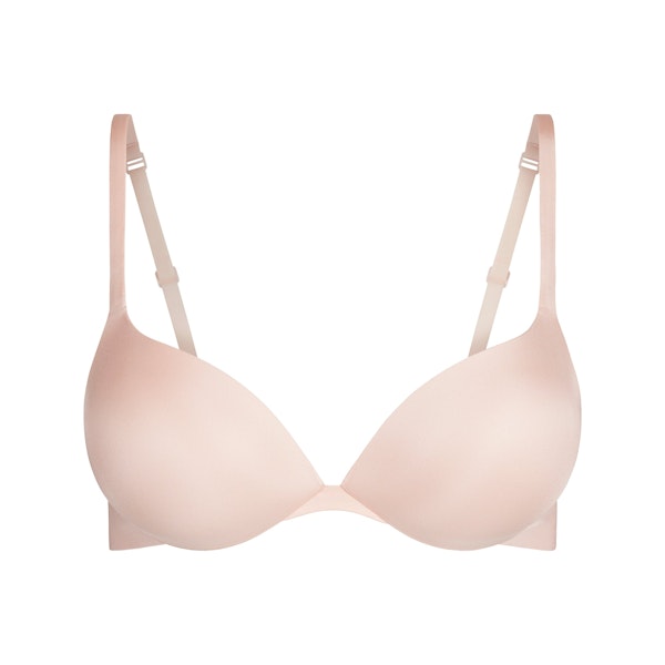 SKIMS ULTIMATE TEARDROP PUSH-UP BRA | PRIMROSE FLAT ON A WHITE BACKGROUND | FLT