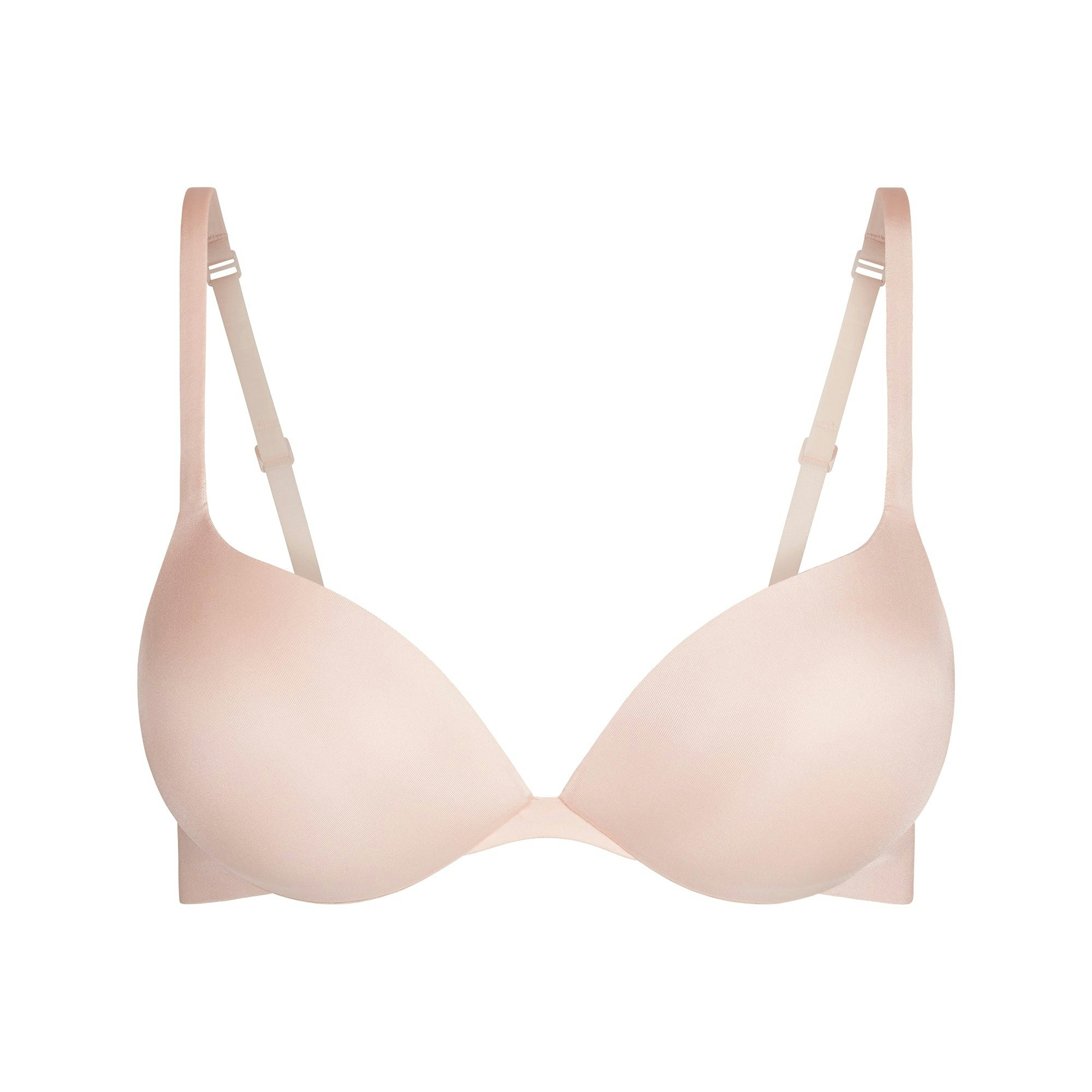 SKIMS ULTIMATE TEARDROP PUSH-UP BRA | PRIMROSE FLAT ON A WHITE BACKGROUND | FLT