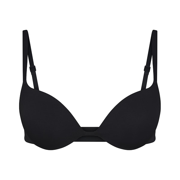 CUSTOMFIT PUSH-UP BRA | ONYX (PUSH-UP BRAS) LAYS FLAT ON A WHITE BACKGROUND | FLT