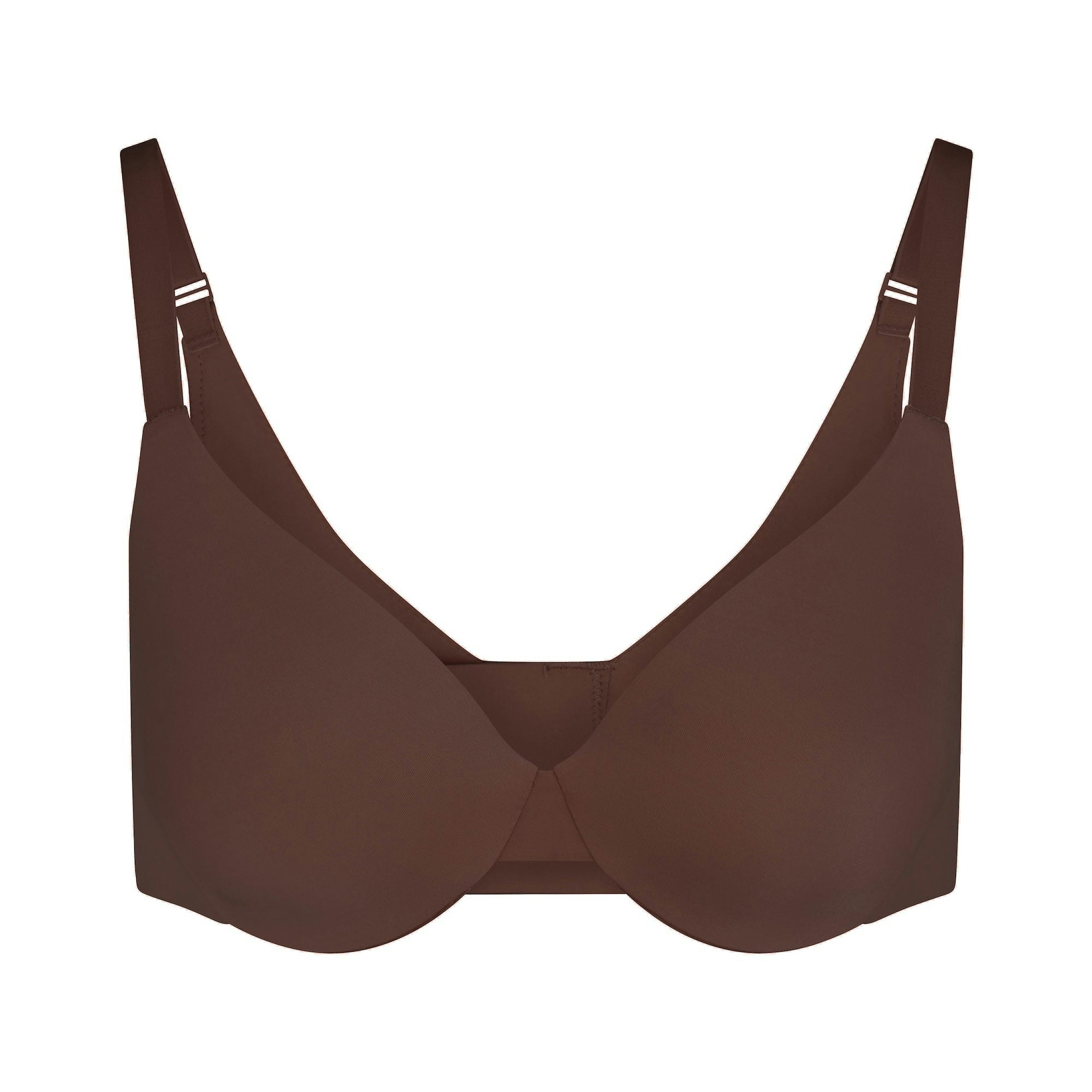 SMOOTHING INTIMATES FULL COVERAGE BRA | COCOA (MENS BUNDLES) FLAT ON A WHITE BACKGROUND | FLT