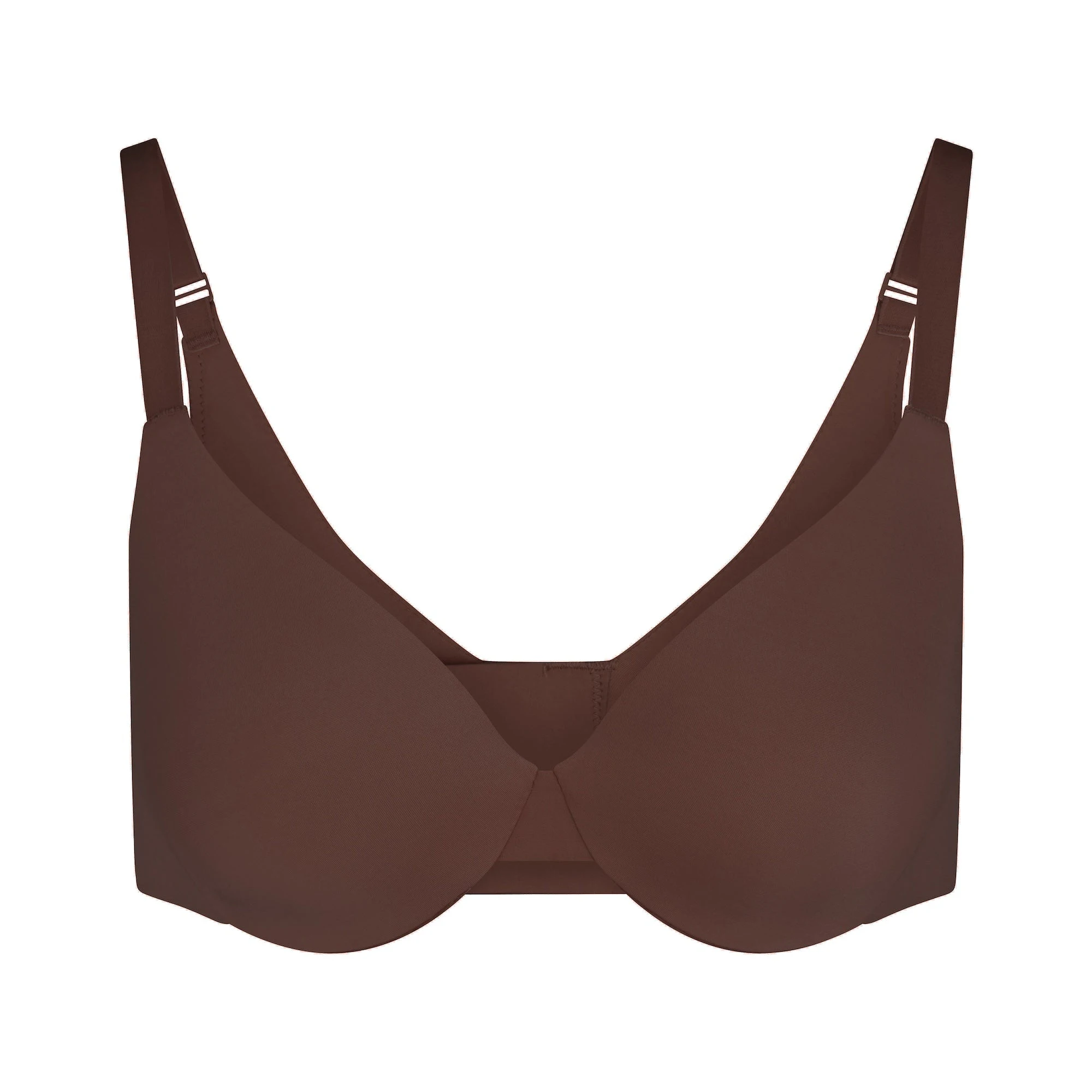 SMOOTHING INTIMATES FULL COVERAGE BRA | COCOA (MENS BUNDLES) FLAT ON A WHITE BACKGROUND | FLT