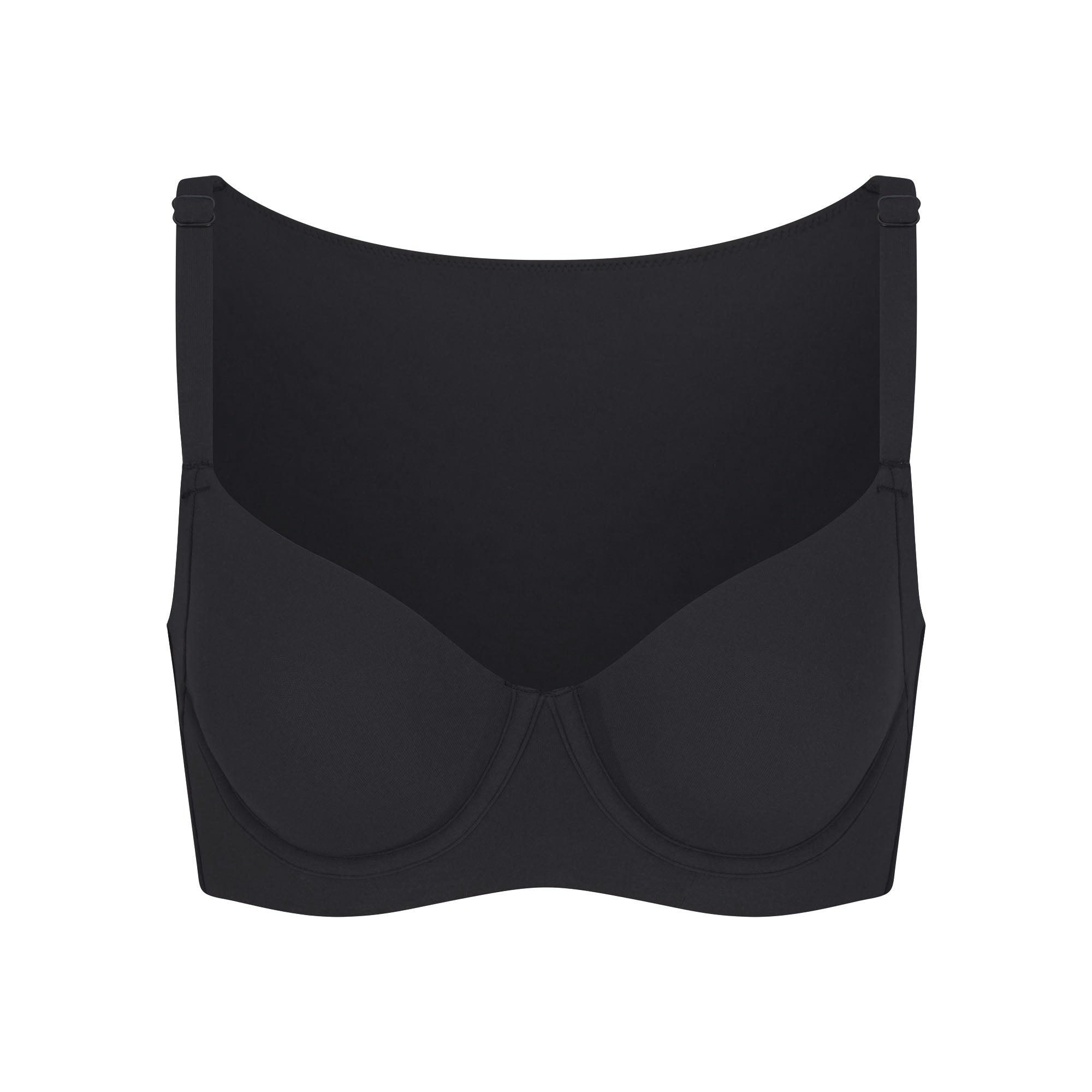 FITS EVERYBODY BACK SMOOTHING FULL COVERAGE BRA | ONYX (FULL COVERAGE BRAS) FLAT ON A WHITE BACKGROUND | FLT
