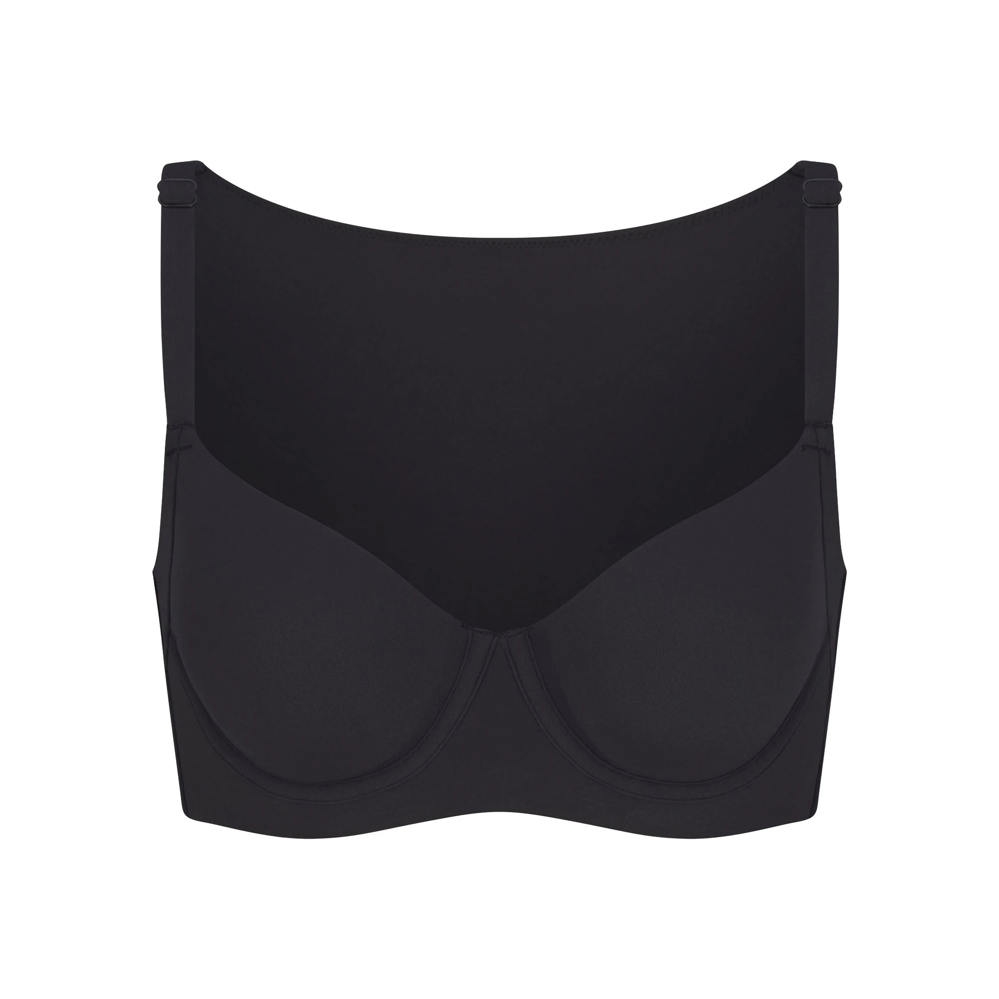 FITS EVERYBODY BACK SMOOTHING FULL COVERAGE BRA | ONYX (FULL COVERAGE BRAS) FLAT ON A WHITE BACKGROUND | FLT
