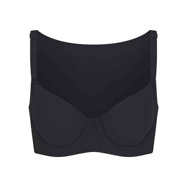 FITS EVERYBODY BACK SMOOTHING FULL COVERAGE BRA | ONYX (FULL COVERAGE BRAS) FLAT ON A WHITE BACKGROUND | FLT