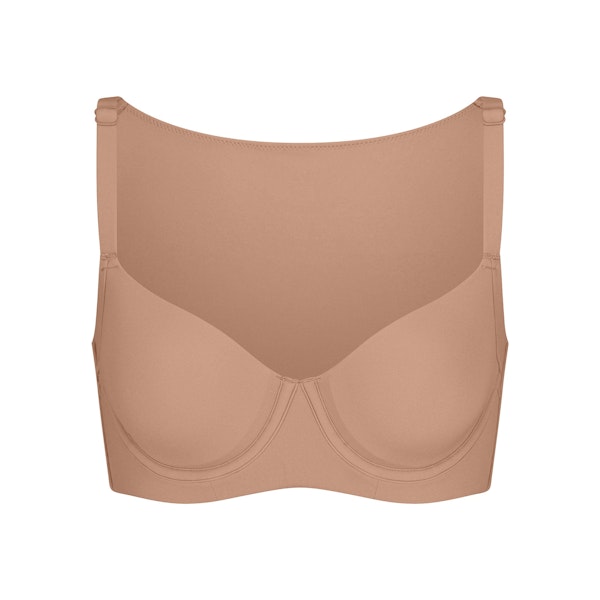 FITS EVERYBODY BACK SMOOTHING FULL COVERAGE BRA | SIENNA (DEMI BRAS) FLAT ON A WHITE BACKGROUND | FLT