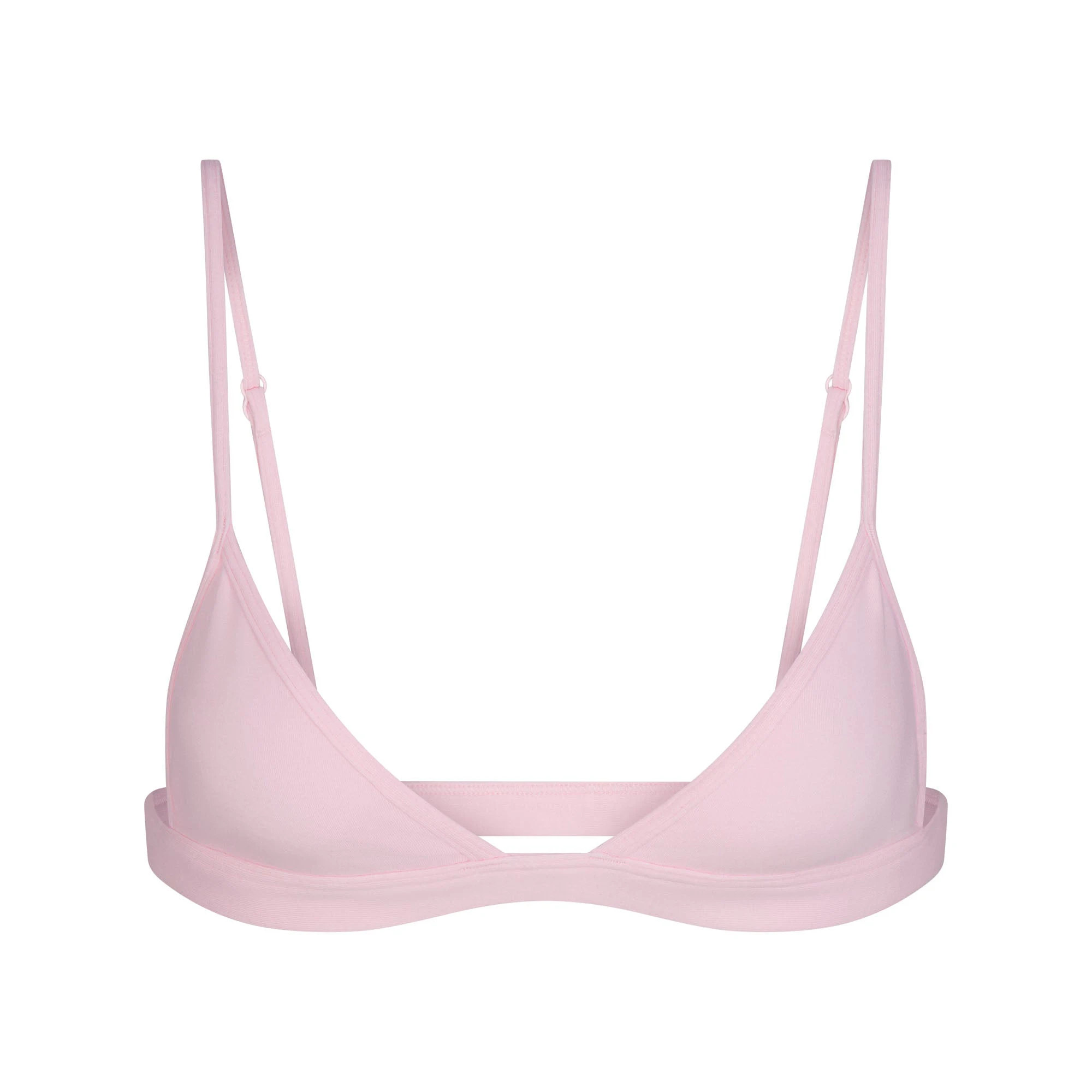 EVERYDAY COTTON TRIANGLE BRALETTE | PEONY FLAT ON A WHITE BACKGROUND | FLT