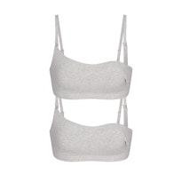 COTTON JERSEY MATERNITY NURSING SCOOP BRALETTE 2-PACK