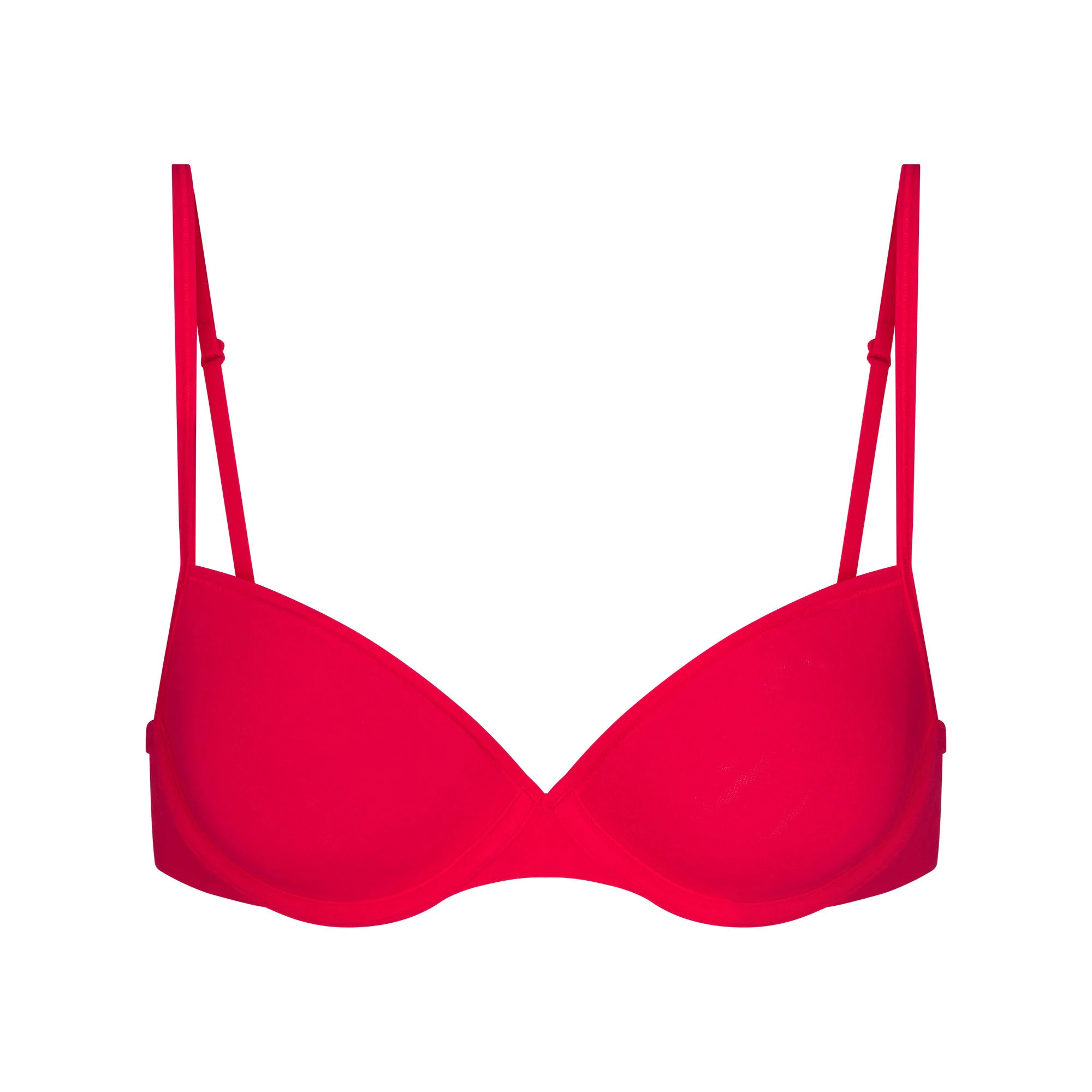 EVERYDAY COTTON T-SHIRT BRA | CARMINE FLAT ON A WHITE BACKGROUND | FLT