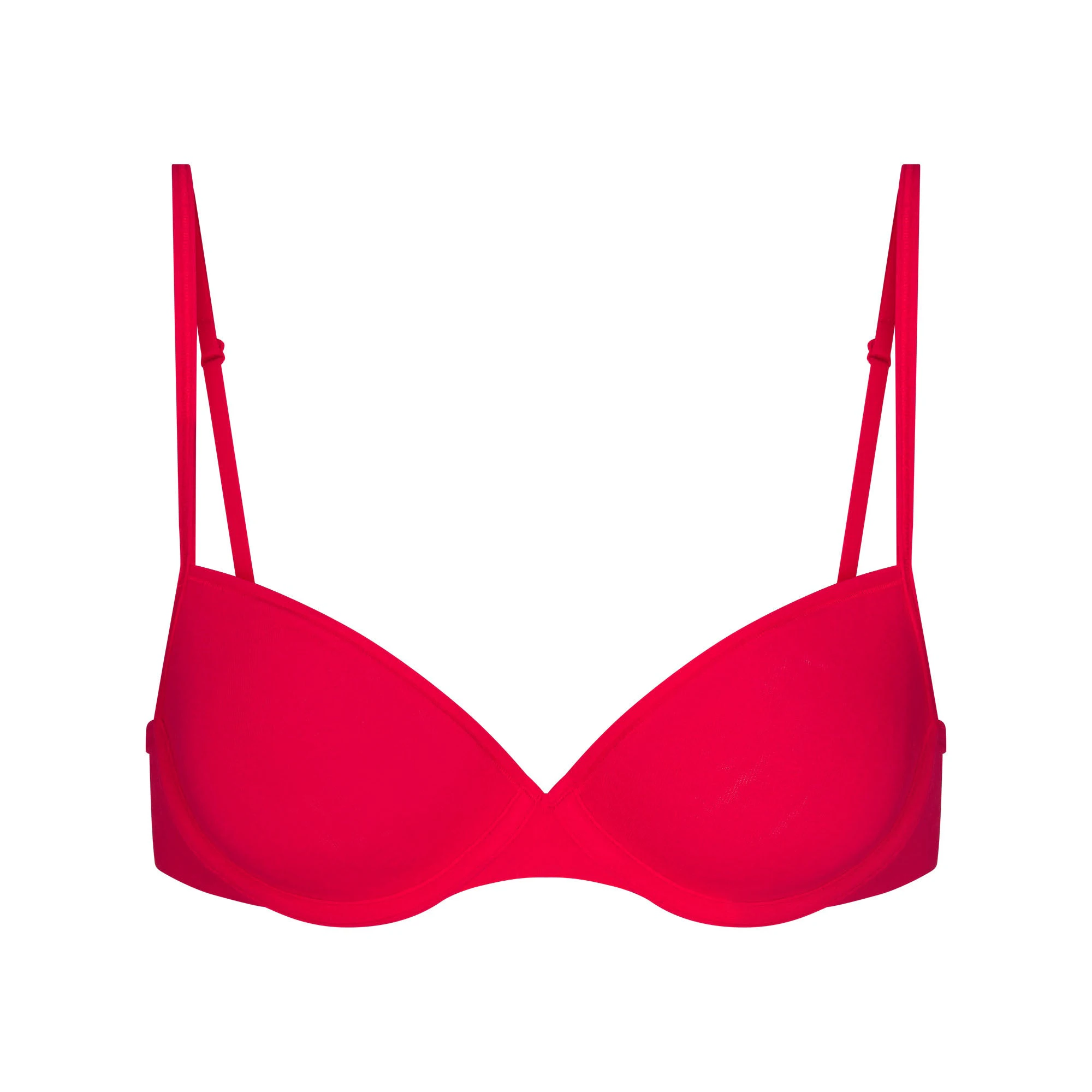 EVERYDAY COTTON T-SHIRT BRA | CARMINE FLAT ON A WHITE BACKGROUND | FLT