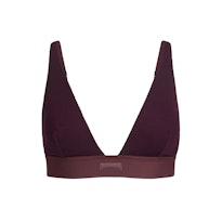 COTTON RIB PLUNGE BRALETTE