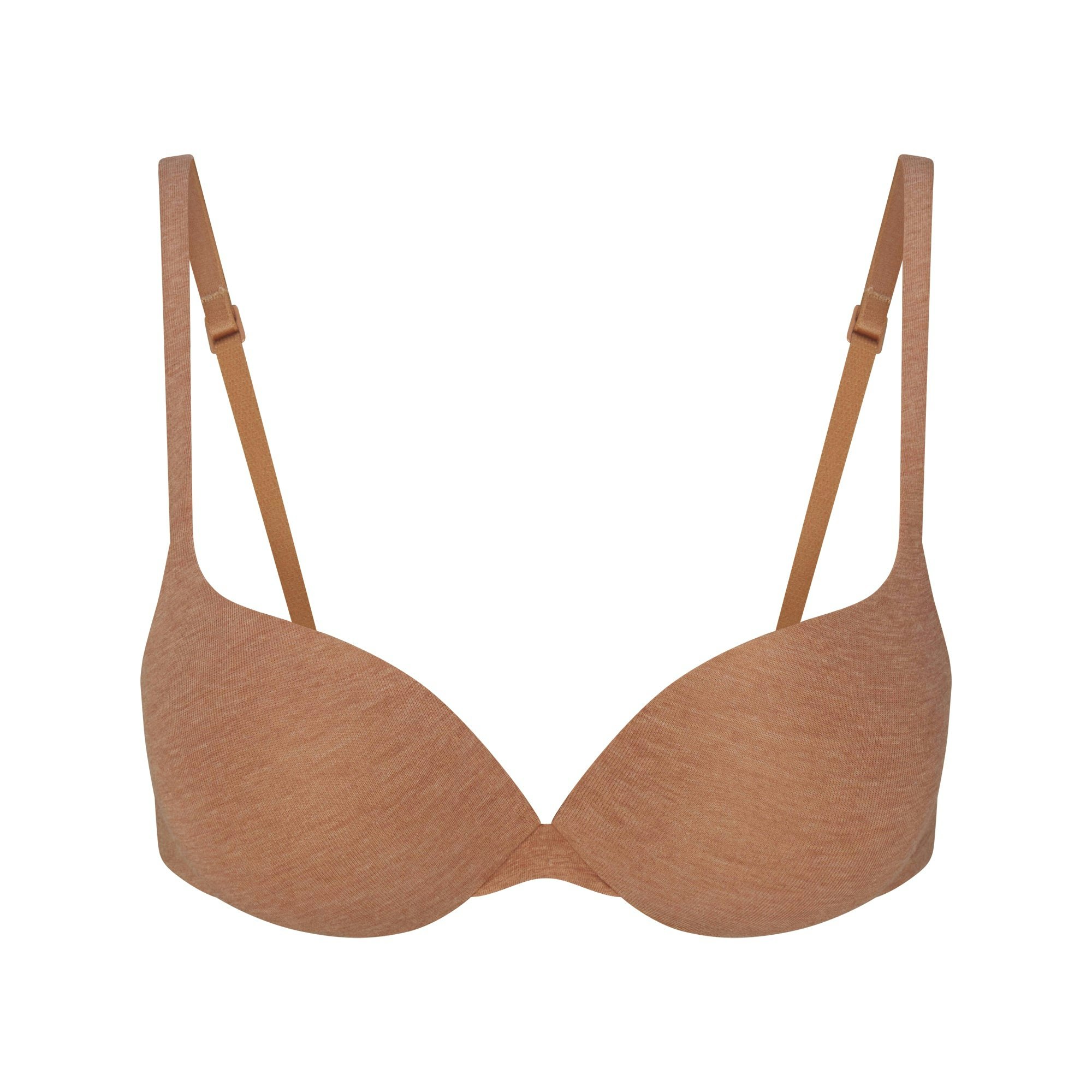 EVERYDAY COTTON ULTIMATE TEARDROP PUSH-UP BRA | SIENNA HEATHER FLAT ON A WHITE BACKGROUND | FLT