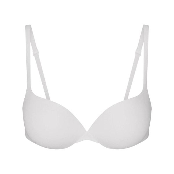 EVERYDAY COTTON ULTIMATE TEARDROP PUSH-UP BRA | SNOW FLAT ON A WHITE BACKGROUND | FLT