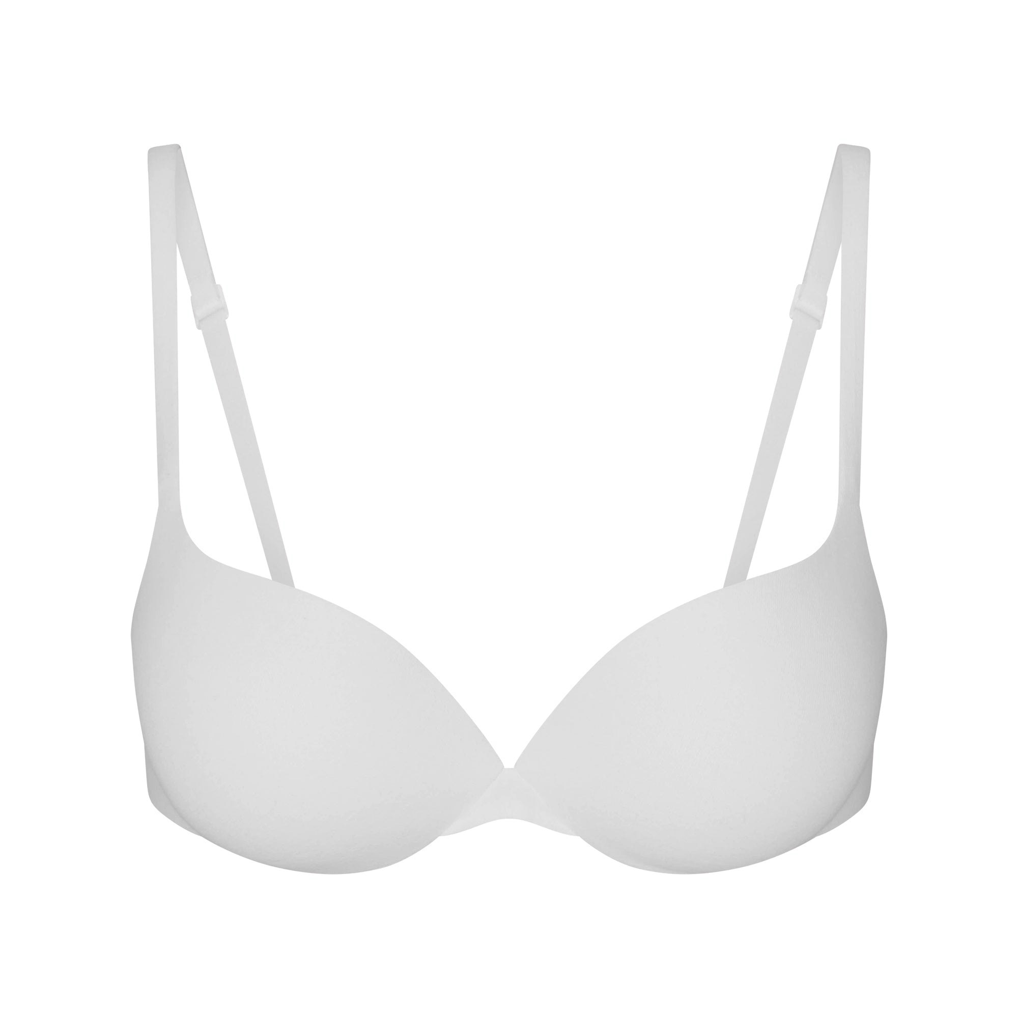 EVERYDAY COTTON ULTIMATE TEARDROP PUSH-UP BRA | SNOW FLAT ON A WHITE BACKGROUND | FLT