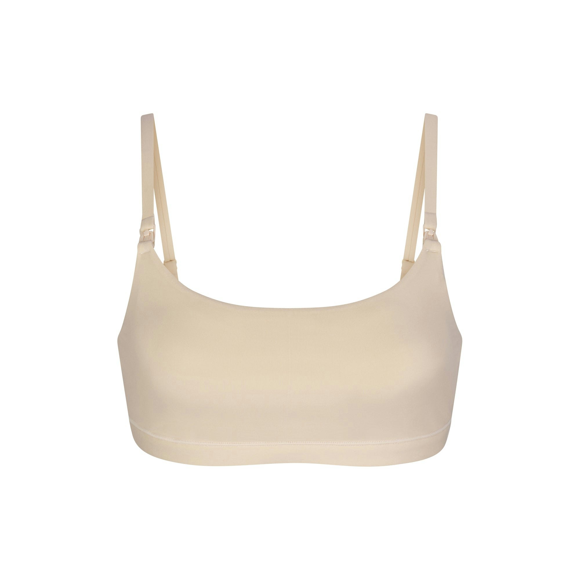 FITS EVERYBODY MATERNITY NURSING SCOOP BRALETTE LAYS FLAT ON A WHITE BACKGROUND | FLT
