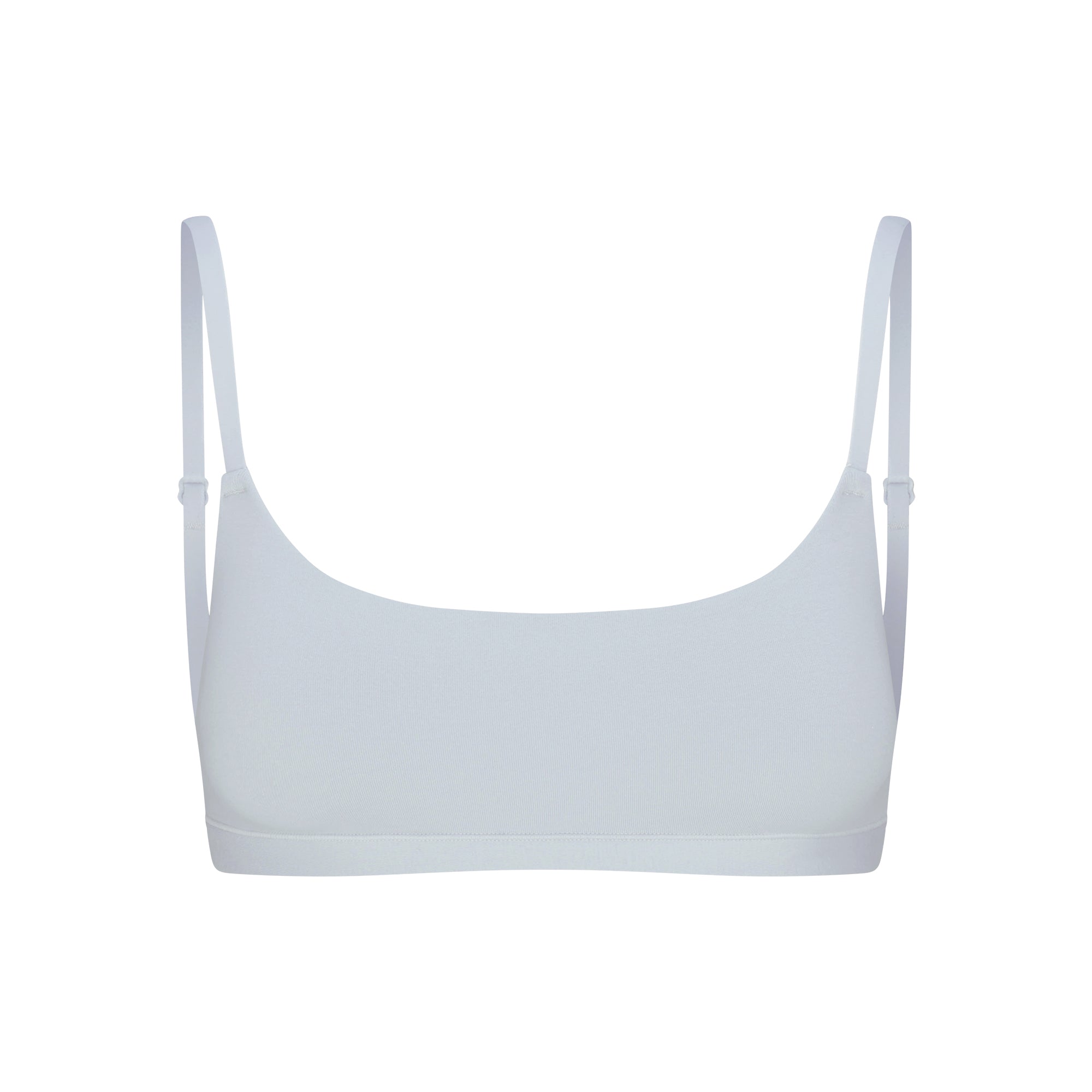 COTTON JERSEY SCOOP BRALETTE | ZEN BLUE