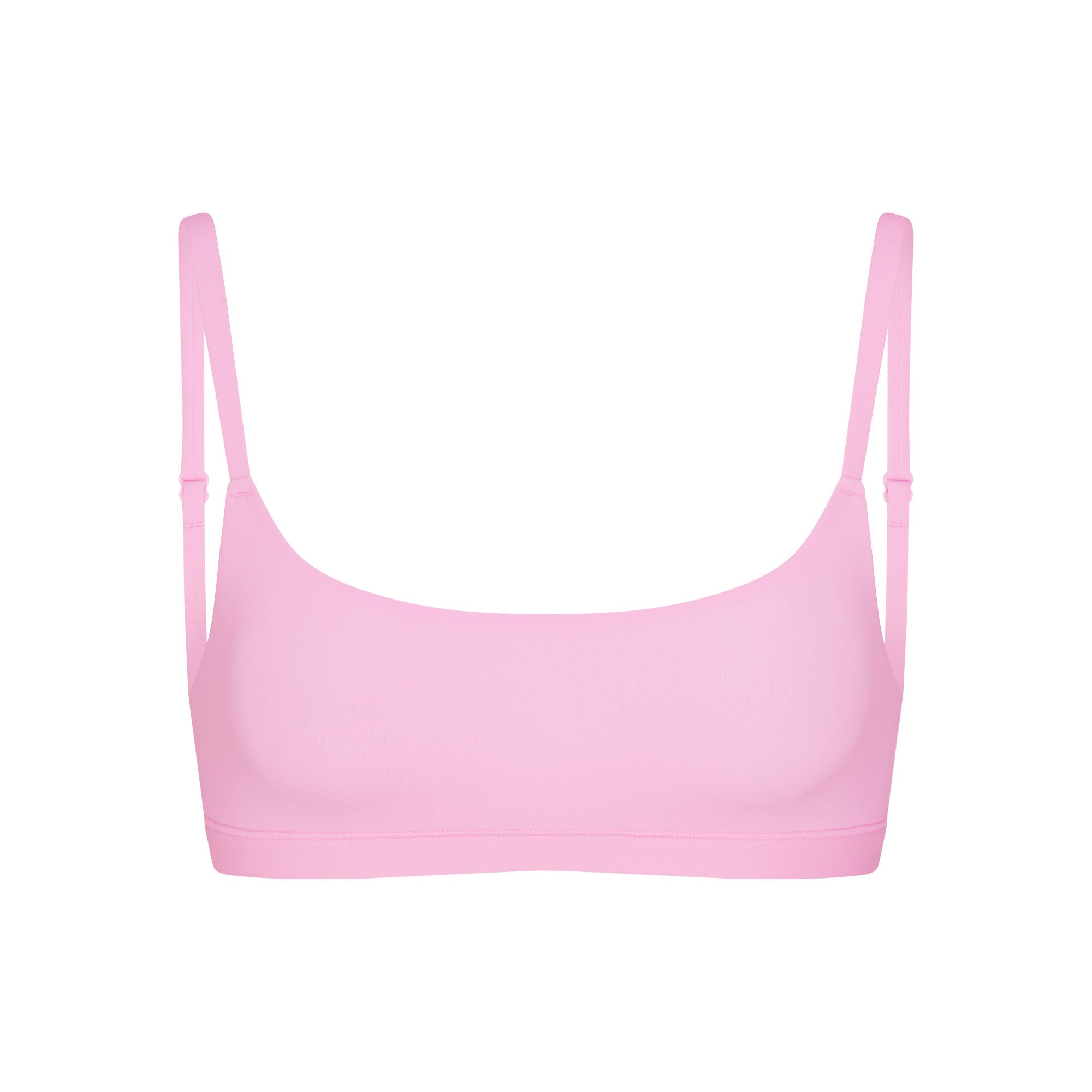 FITS EVERYBODY SCOOP BRALETTE | BUBBLEGUM FLAT ON A WHITE BACKGROUND | FLT