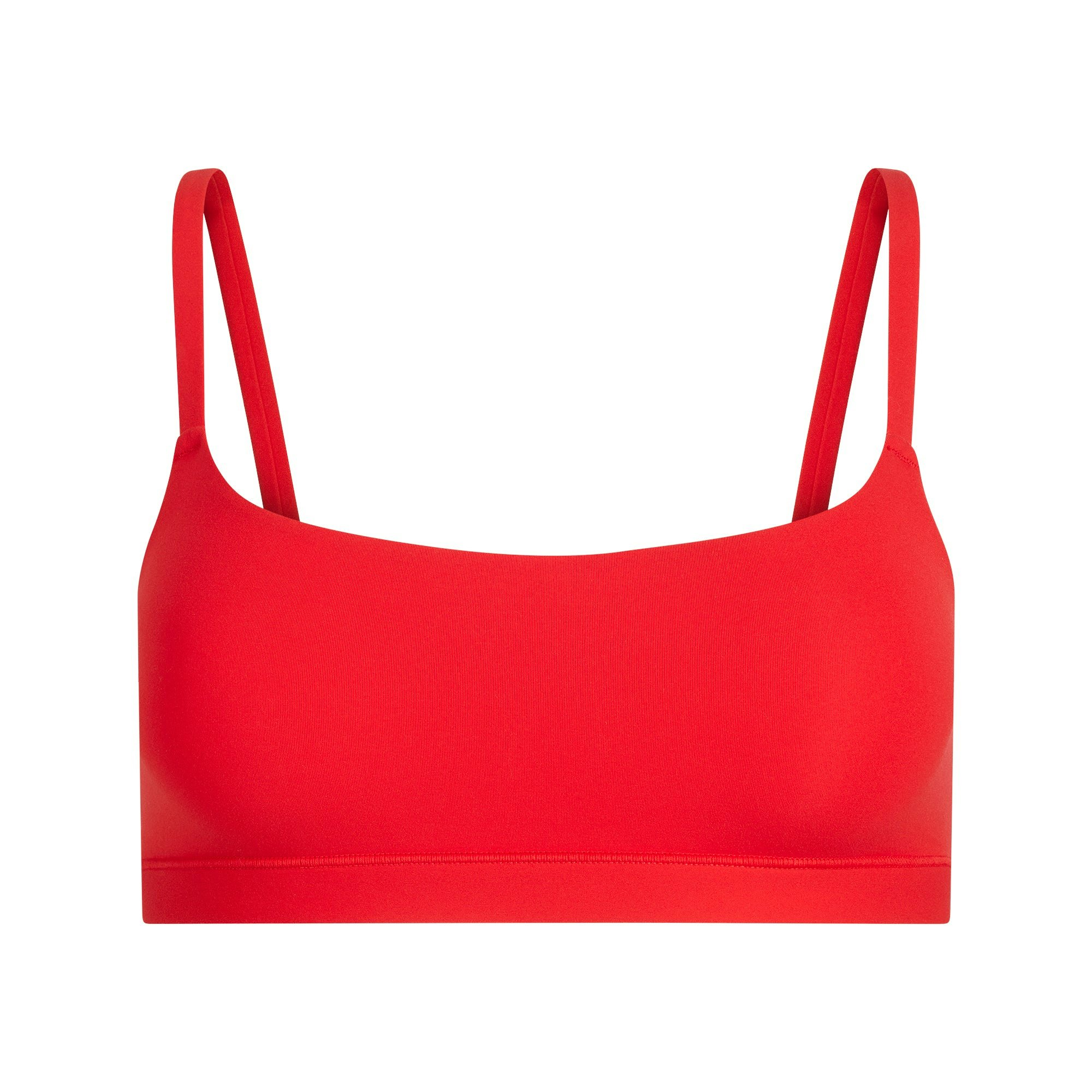 FITS EVERYBODY SCOOP BRALETTE | CHERRY FLAT ON A WHITE BACKGROUND | FLT