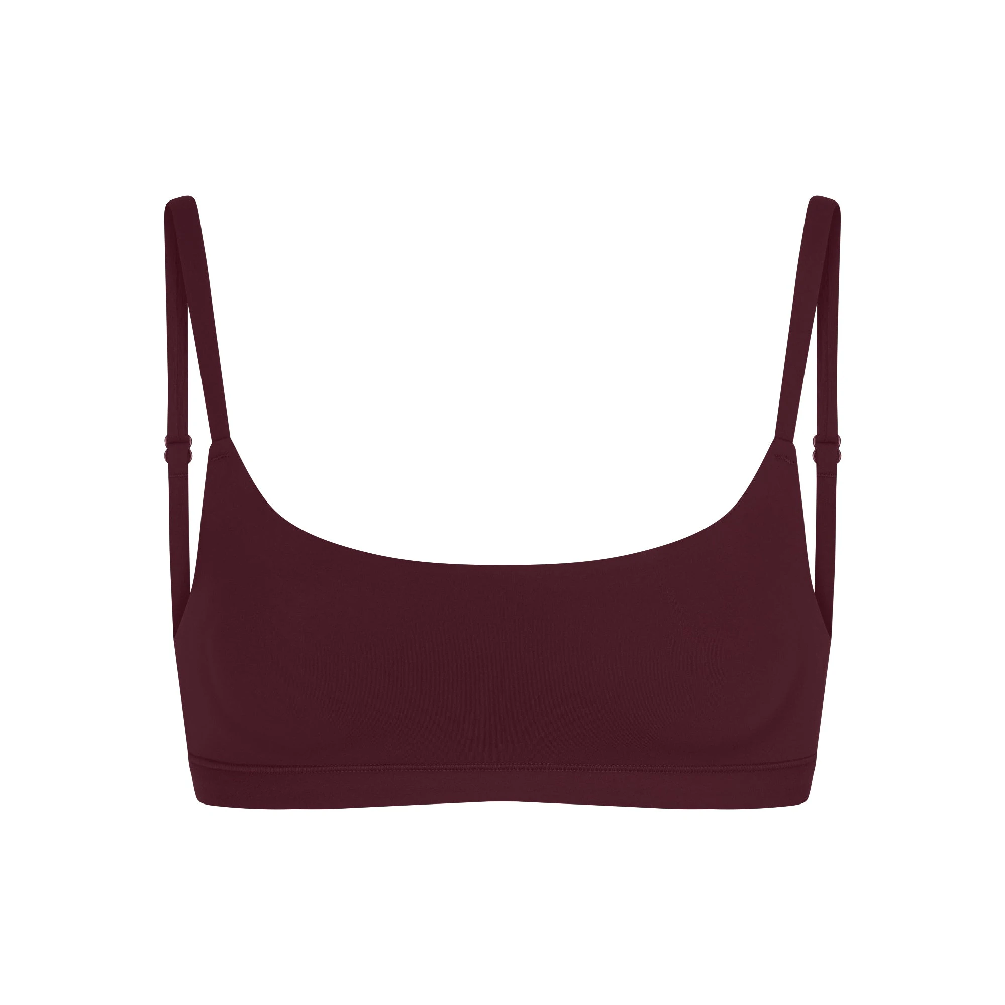 FITS EVERYBODY SCOOP BRALETTE | CURRANT FLAT ON A WHITE BACKGROUND | FLT