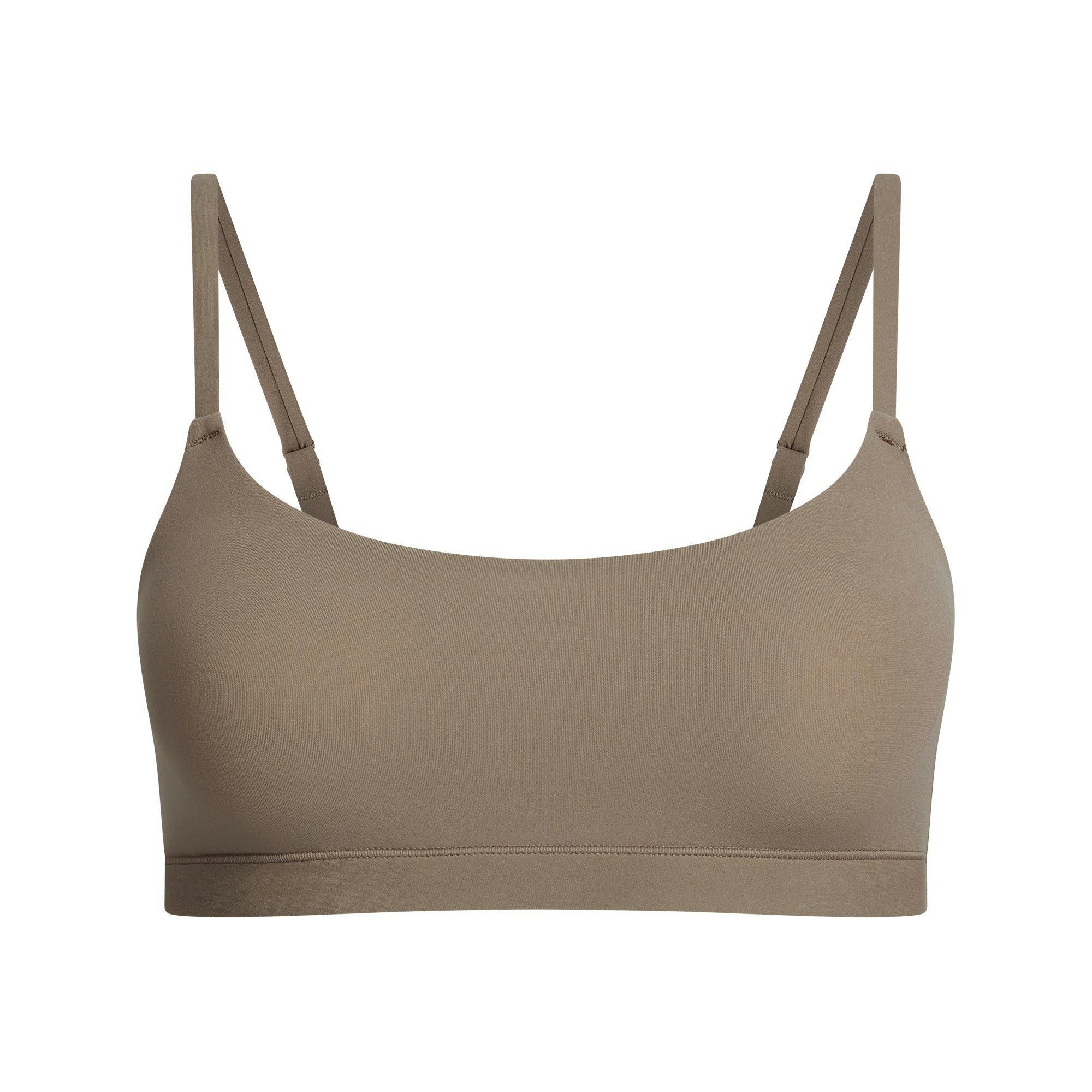 FITS EVERYBODY SCOOP BRALETTE | TRUFFLE FLAT ON A WHITE BACKGROUND | FLT