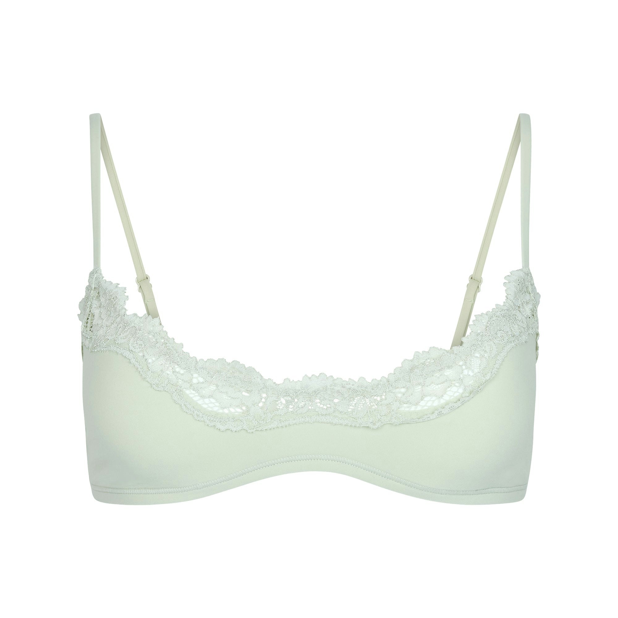 FITS EVERYBODY LACE SCOOP BRALETTE | SPEARMINT FLAT ON A WHITE BACKGROUND | FLT