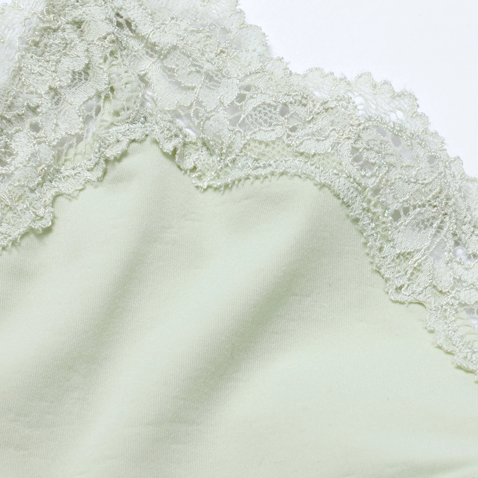 FITS EVERYBODY LACE SCOOP BRALETTE | SPEARMINT ADDITIONAL FABRIC DETAILS