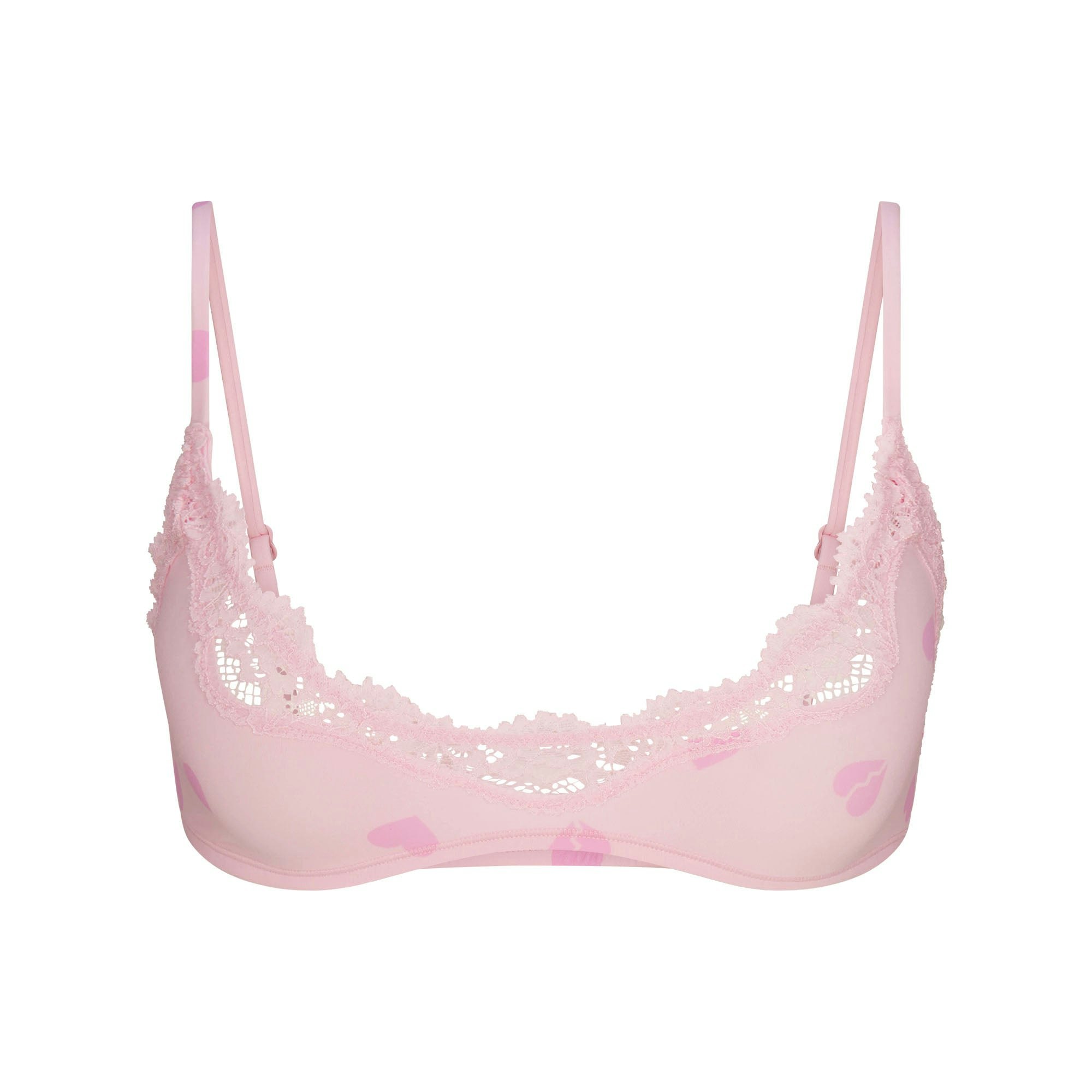 FITS EVERYBODY LACE SCOOP BRALETTE 2-PACK | FLAMINGO AND HEART BREAKER ADDITIONAL FABRIC DETAILS | about this fabric