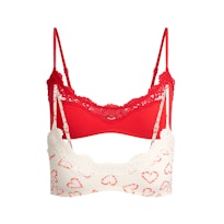 FITS EVERYBODY LACE SCOOP BRALETTE 2-PACK