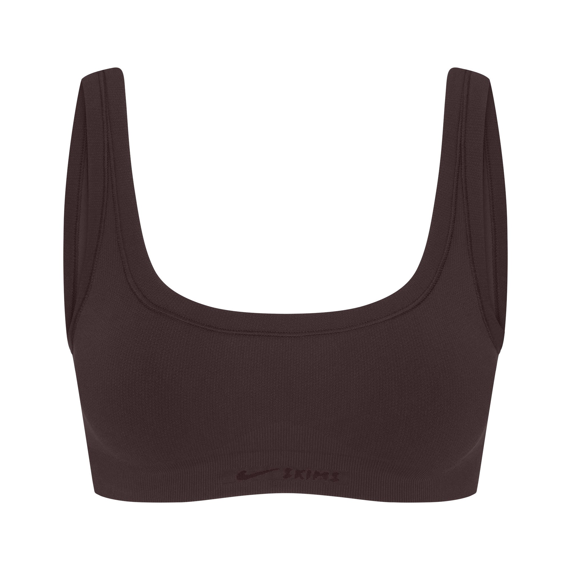 NikeSKIMS VINTAGE SEAMLESS SCOOP NECK BRA | PHOENIX FLAT ON A WHITE BACKGROUND | FLT