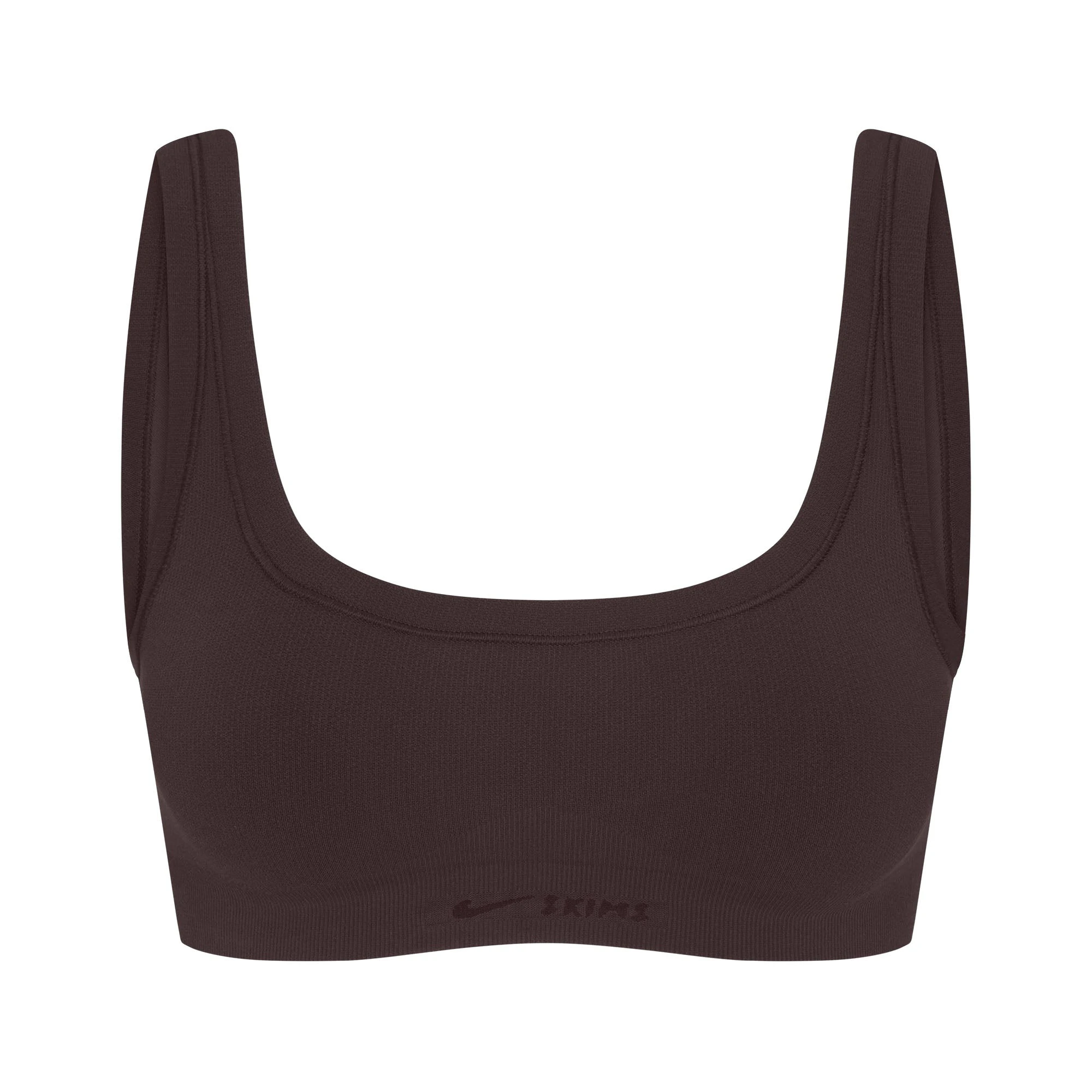 NikeSKIMS VINTAGE SEAMLESS SCOOP NECK BRA | PHOENIX FLAT ON A WHITE BACKGROUND | FLT