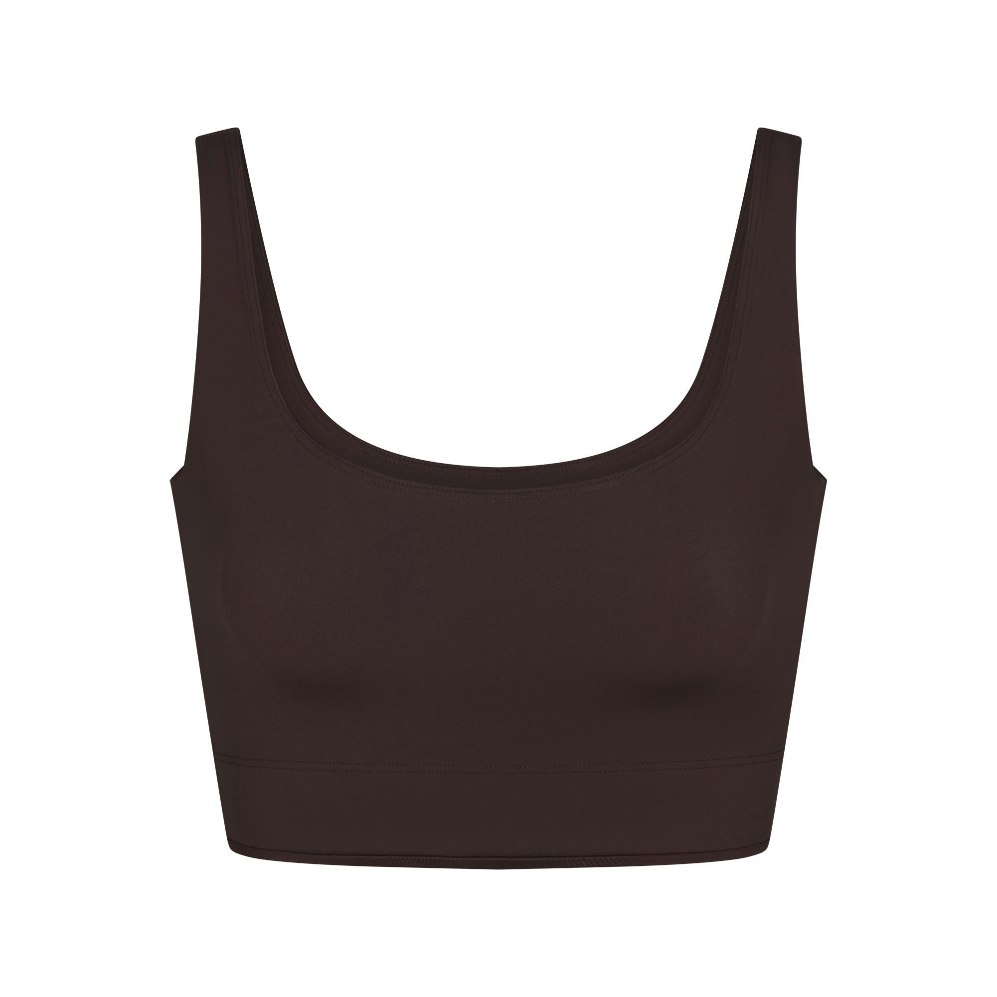 NikeSKIMS SHINE SCOOP NECK BRA TOP | PHOENIX FLAT ON A WHITE BACKGROUND | FLT